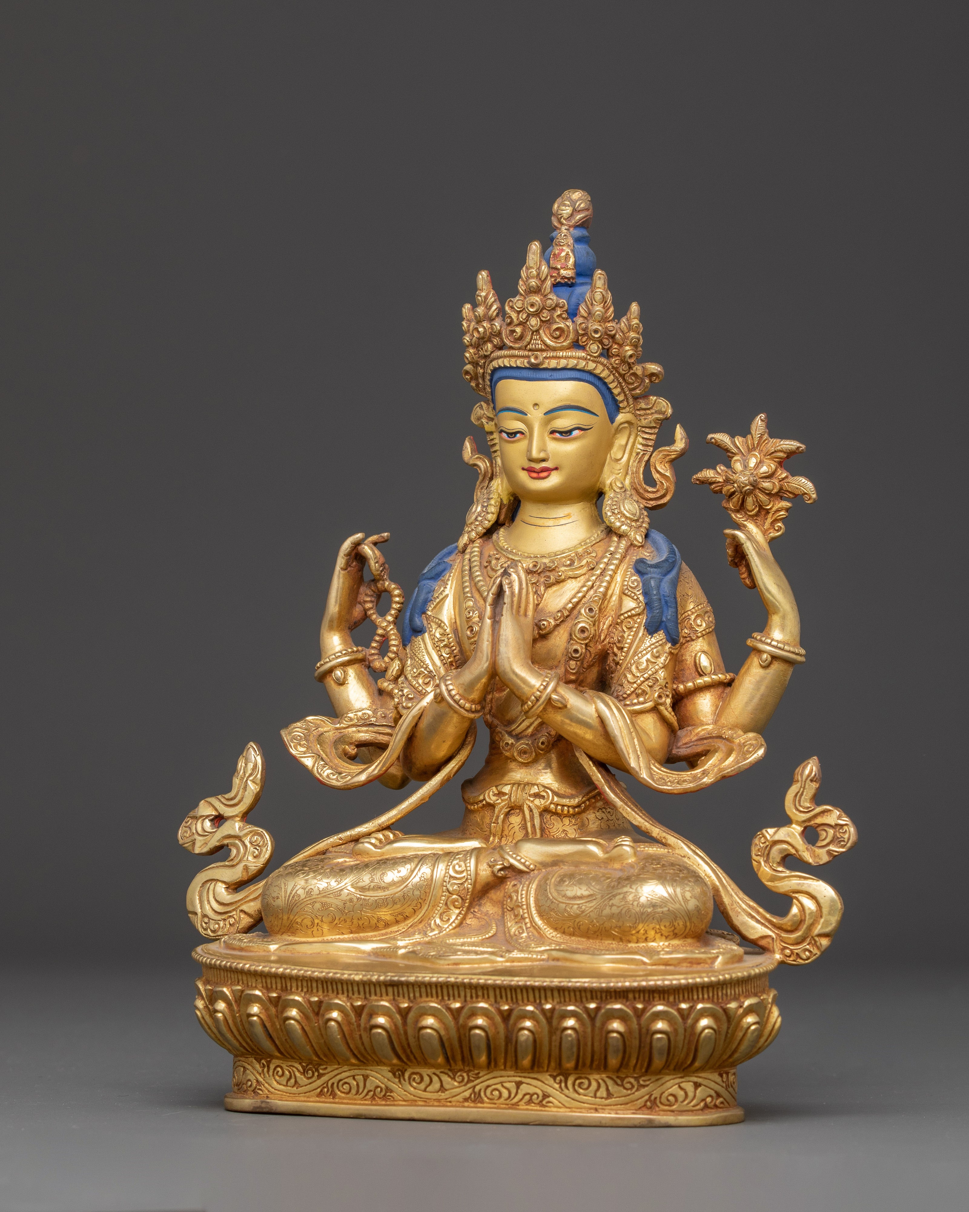8.7 Inch Chenrezig Statue | Bodhisattva of Compassion