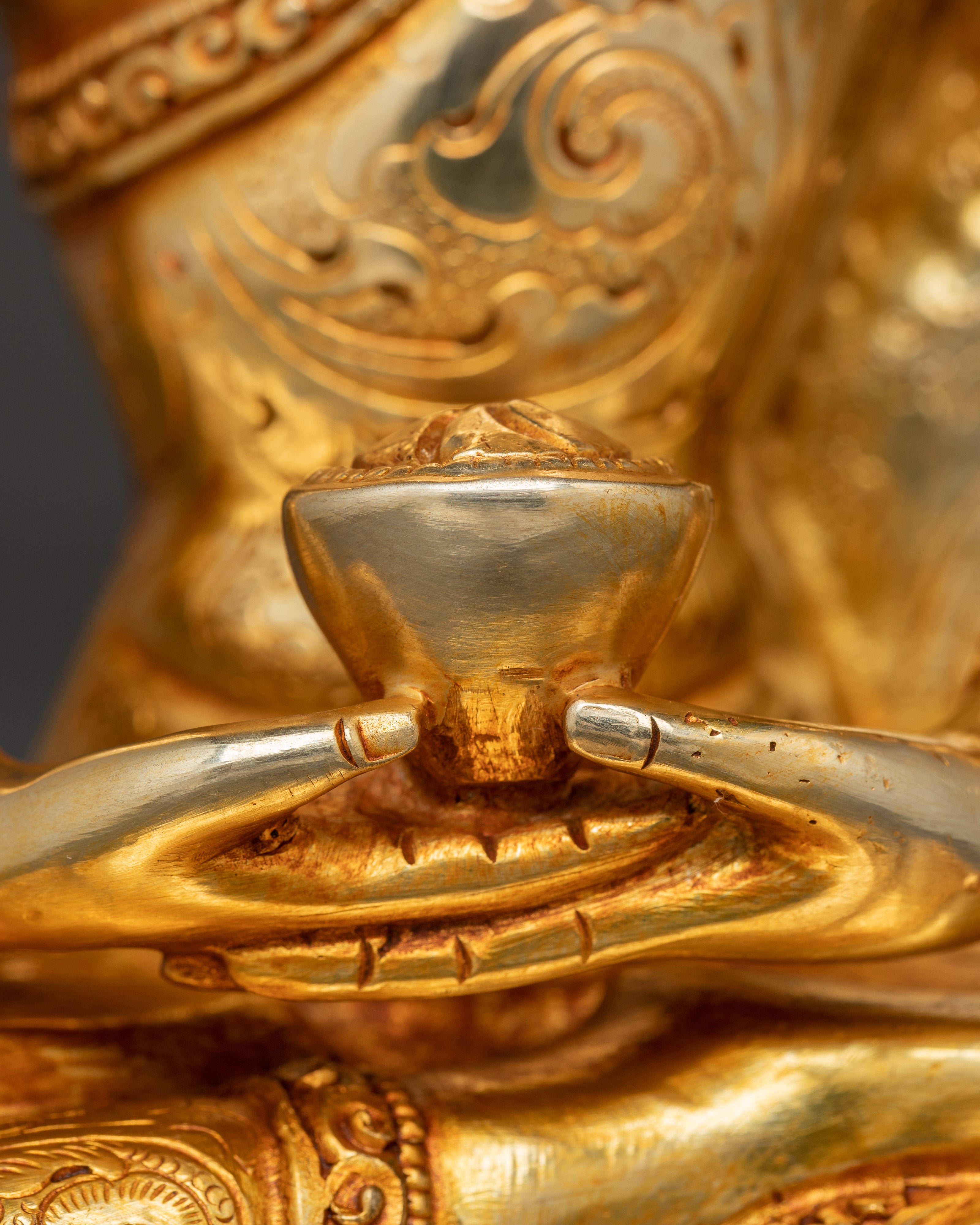 Buddha of Pure Land Amitabha Statue | Golden Statue of Dharmakara