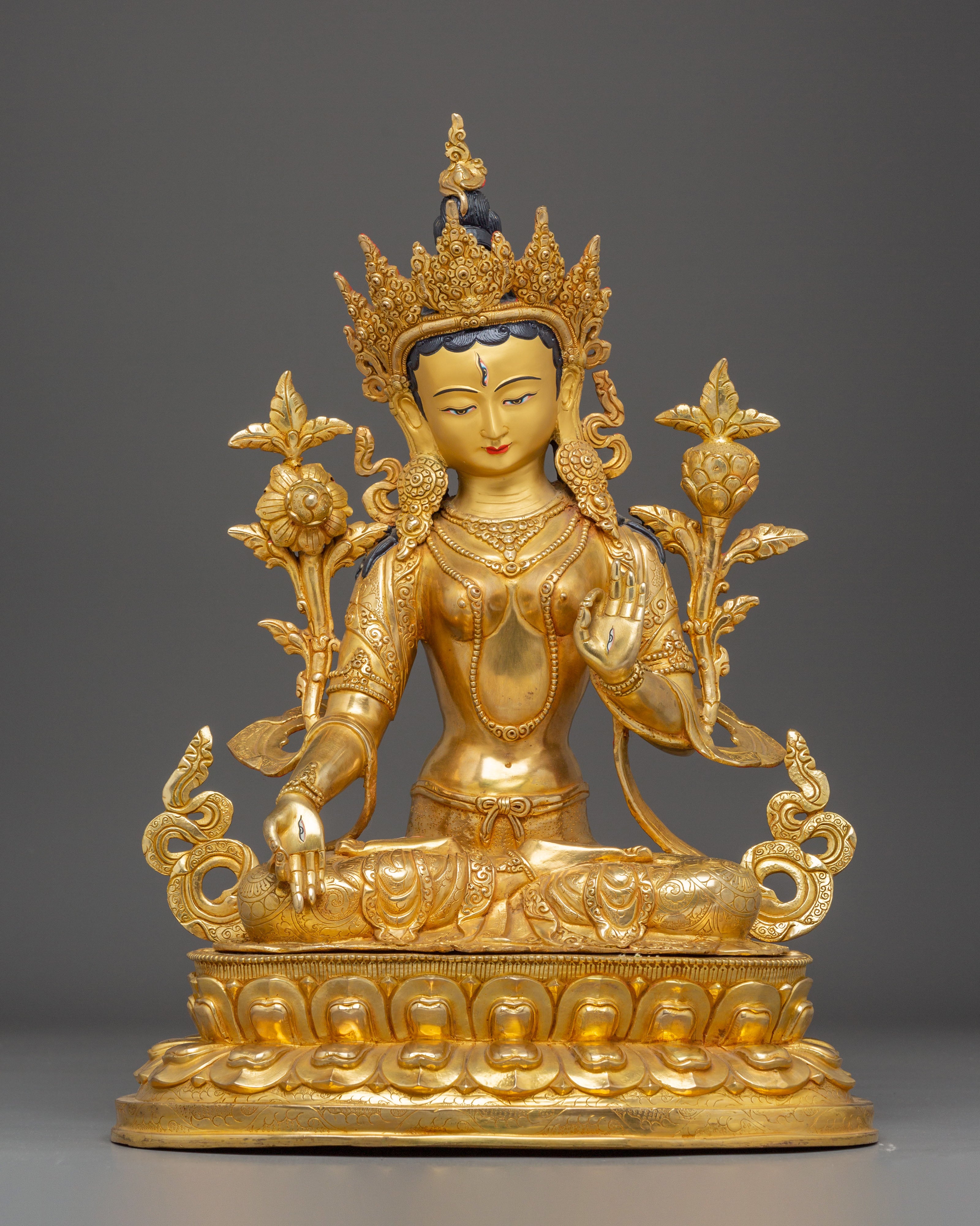 White Tara Art, Goddess of Longevity and Healing