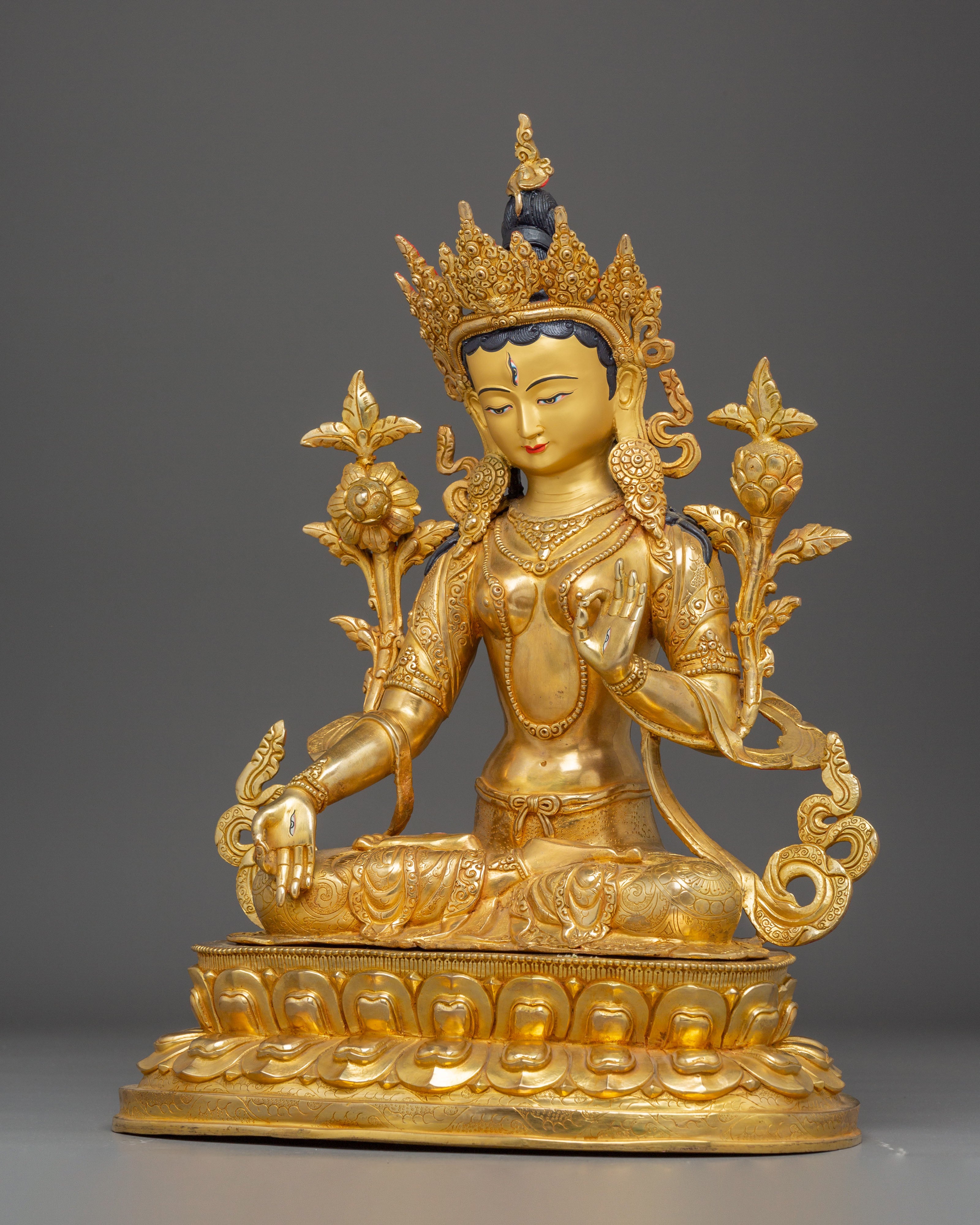 White Tara Art, Goddess of Longevity and Healing