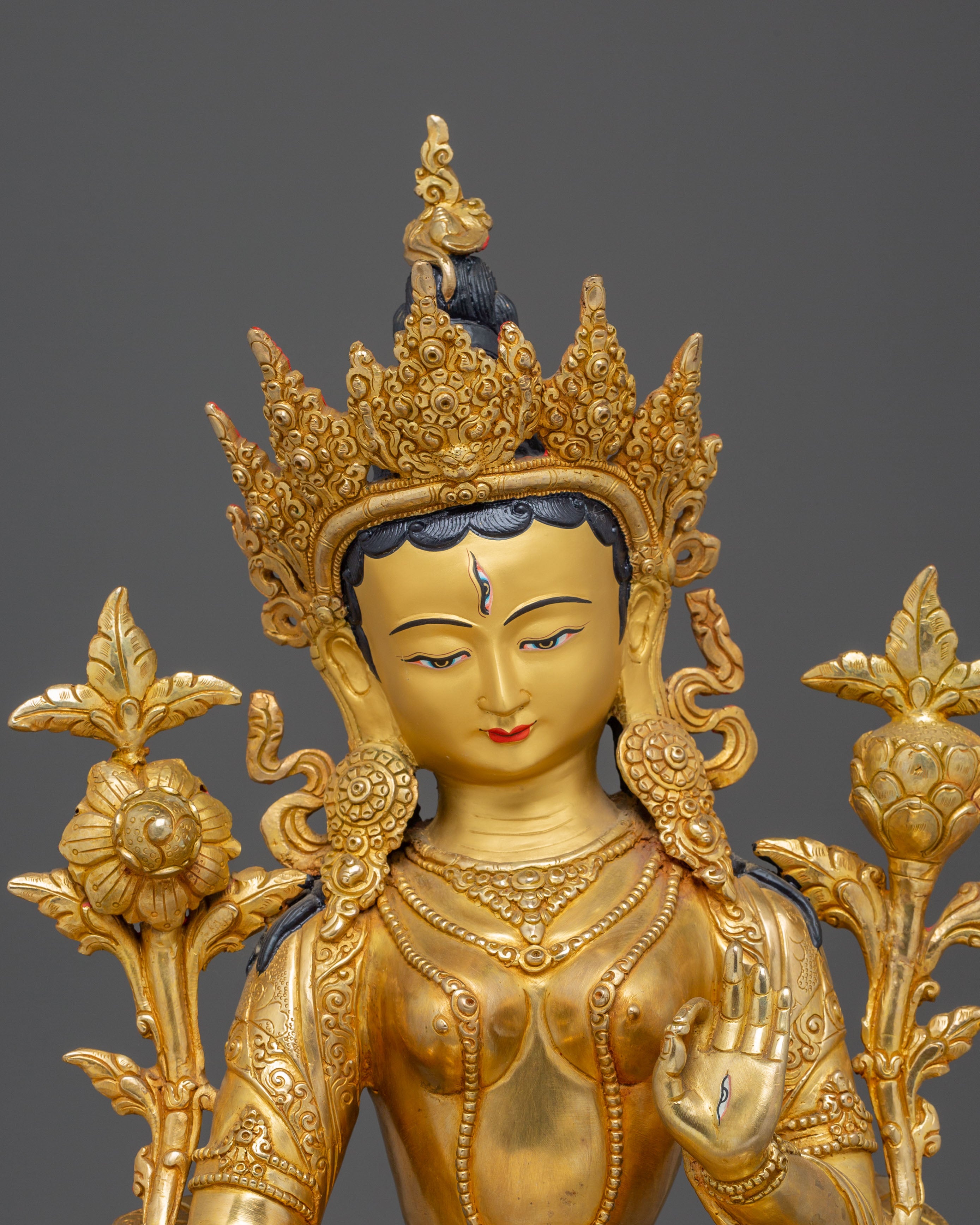 White Tara Art, Goddess of Longevity and Healing