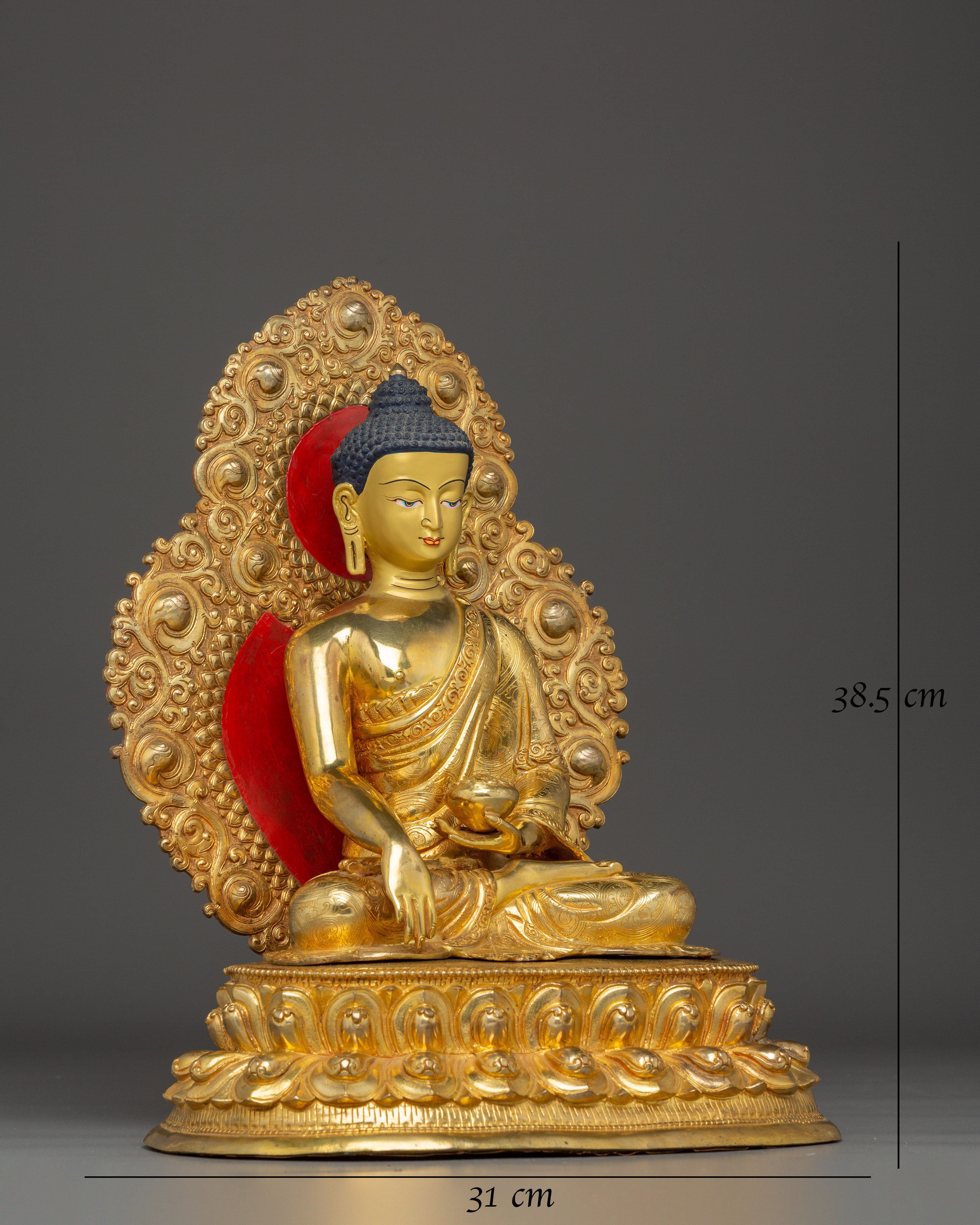 Tibetan Golden Shakyamuni Buddha Artwork