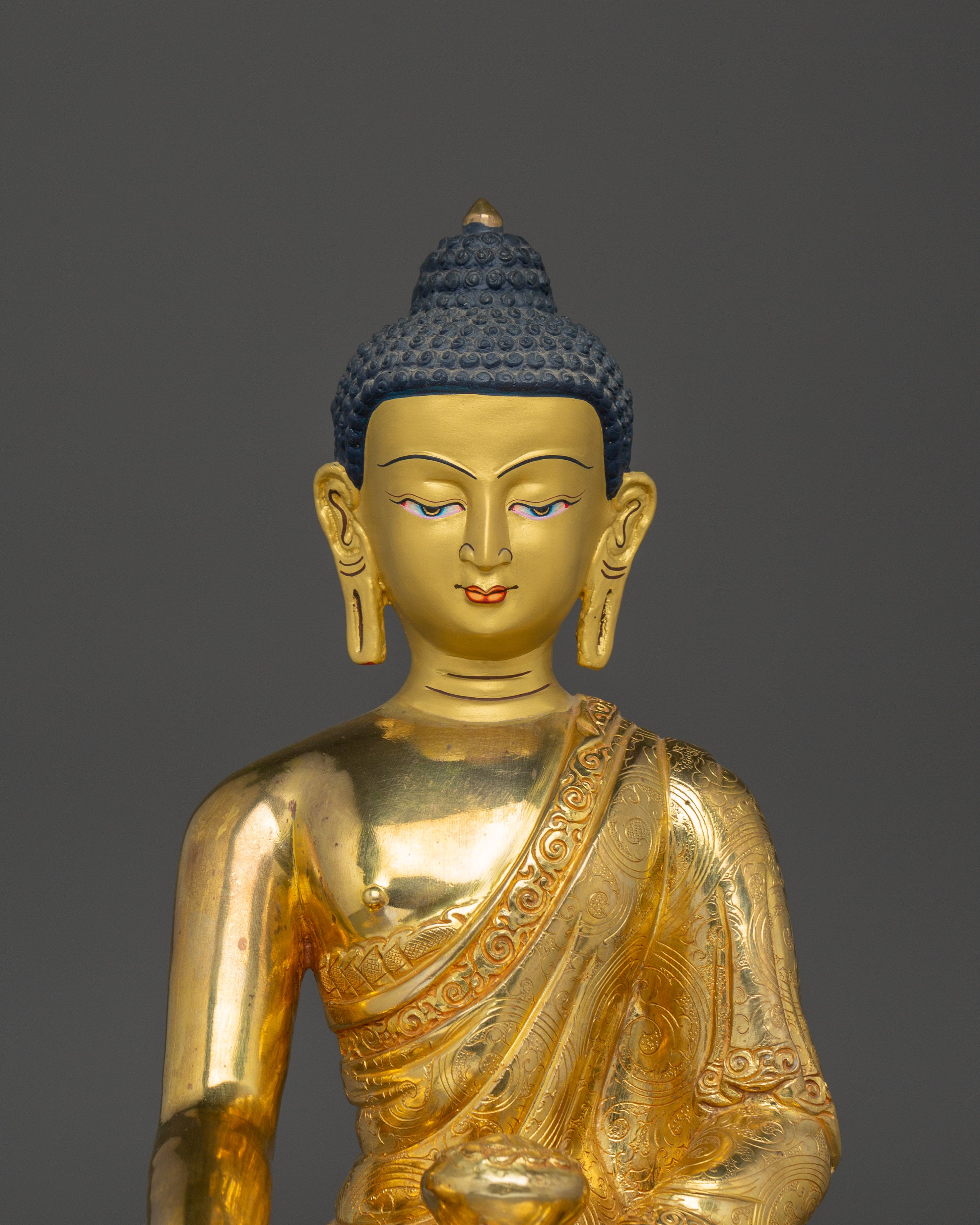 Tibetan Golden Shakyamuni Buddha Artwork
