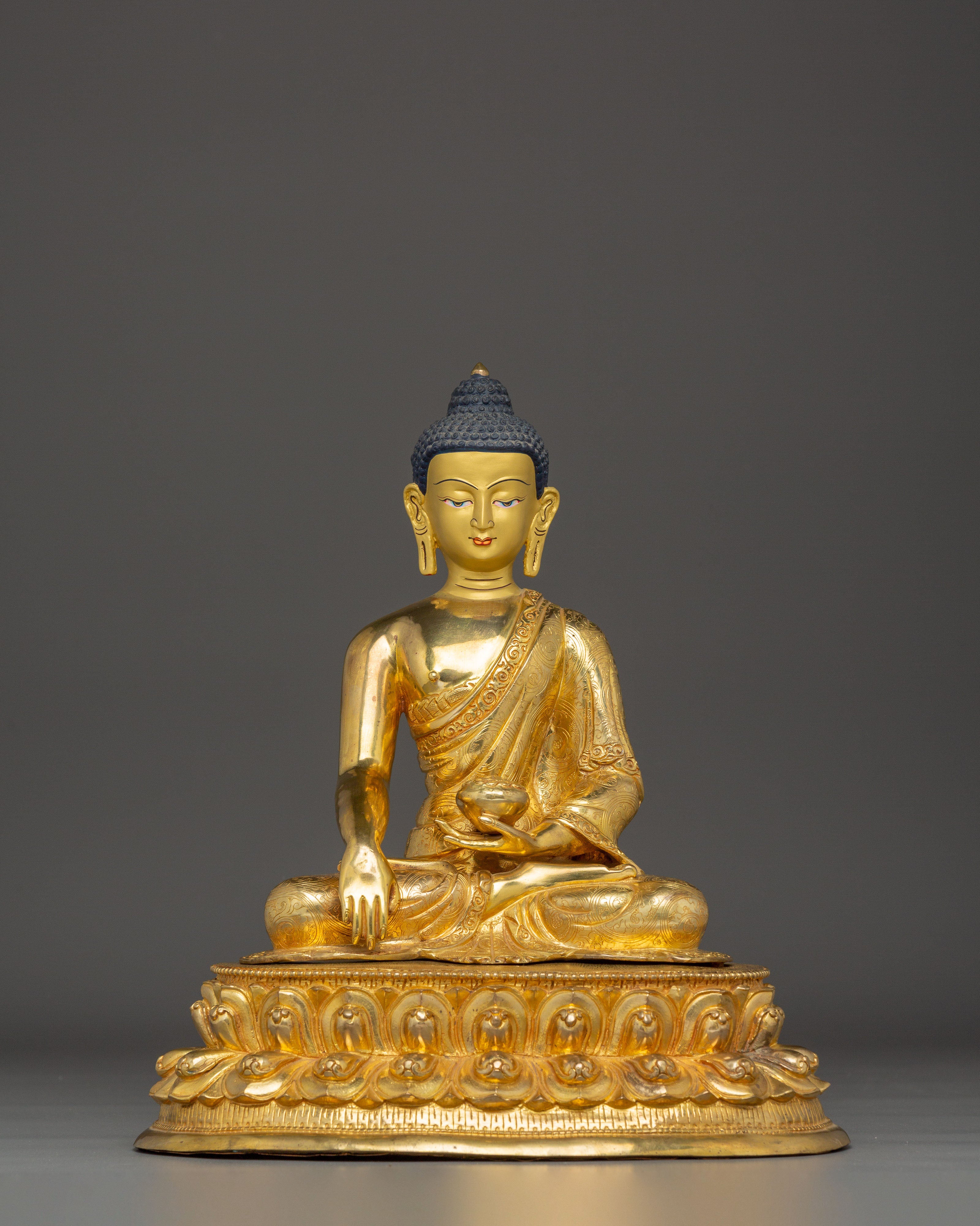 Tibetan Golden Shakyamuni Buddha Artwork