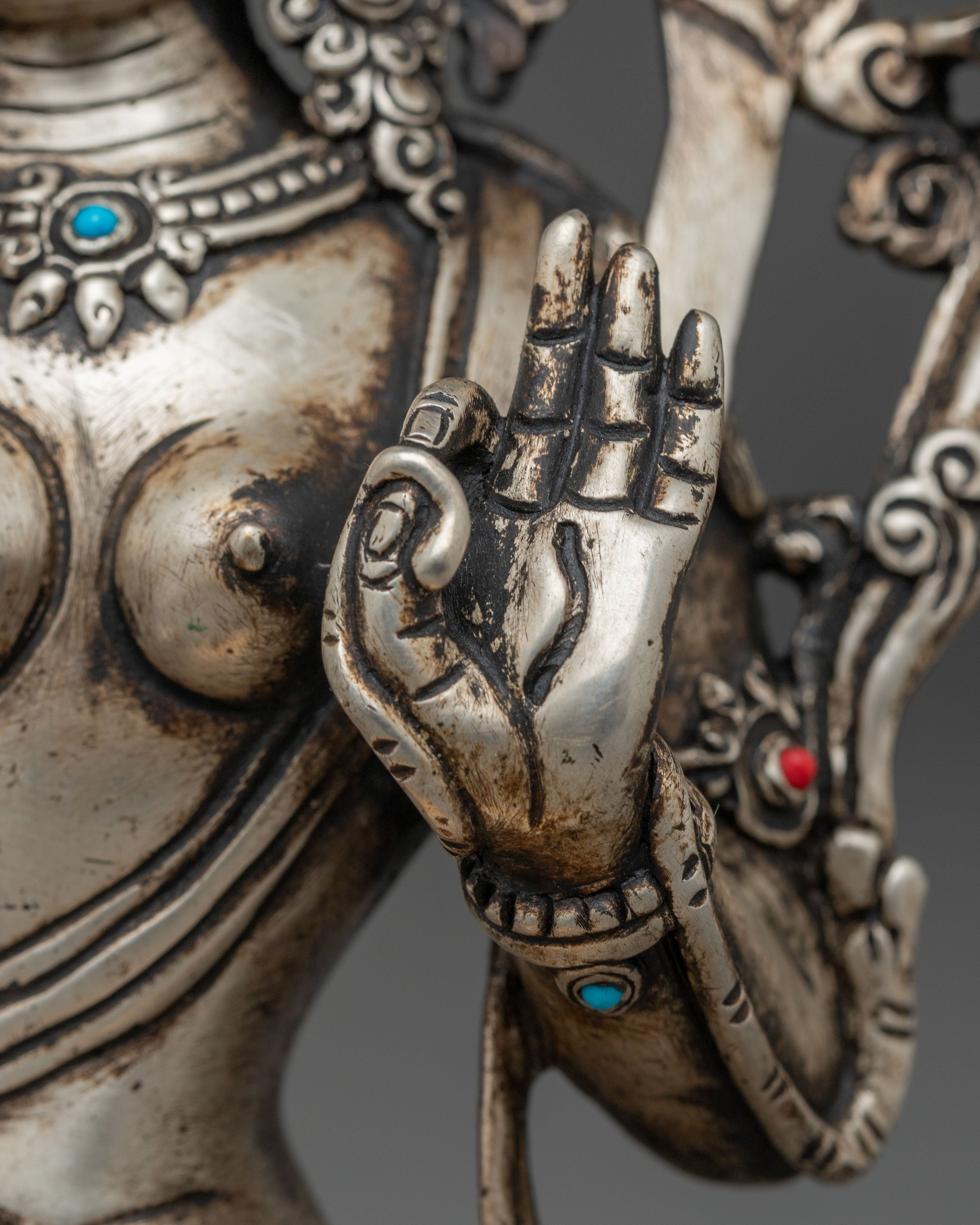 Statue of Goddess White Tara | Buddhist Healing Deity