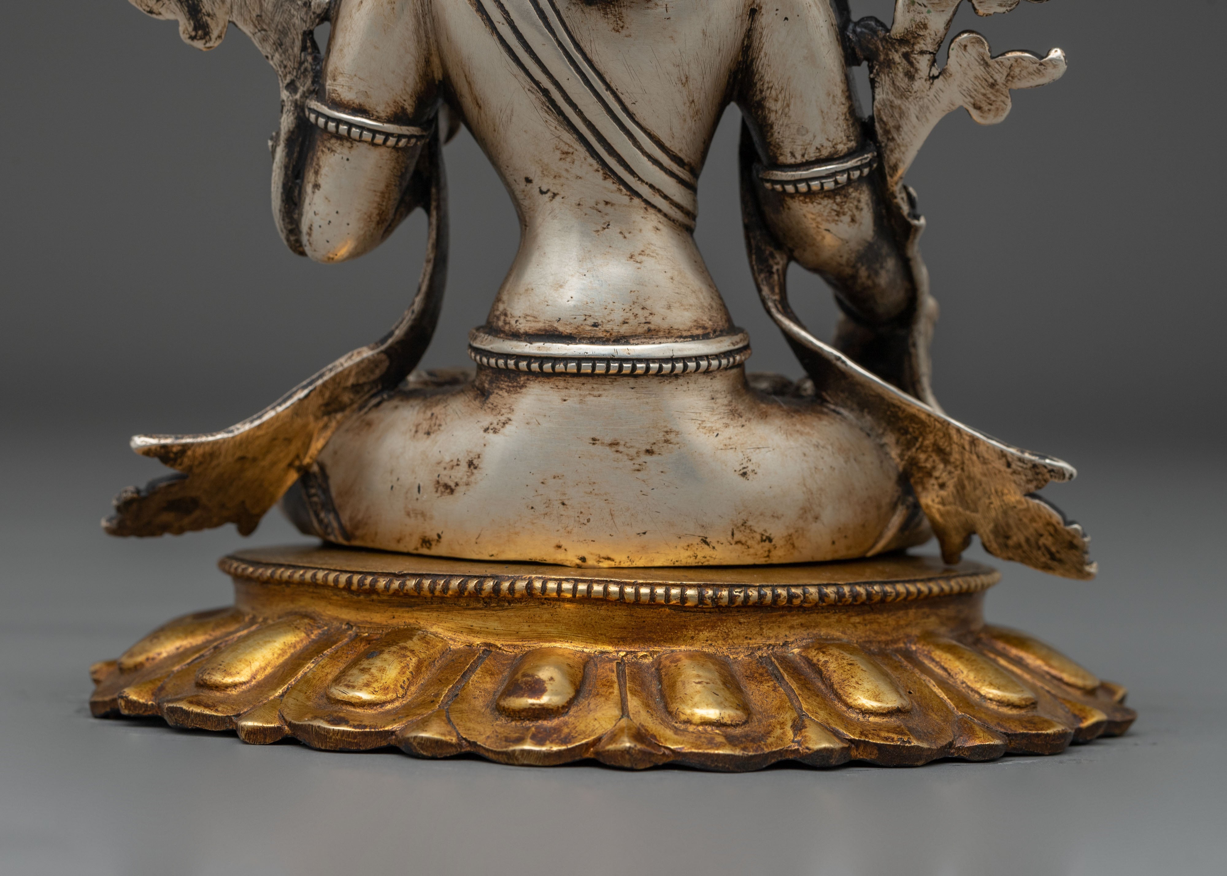 Statue of Goddess White Tara | Buddhist Healing Deity