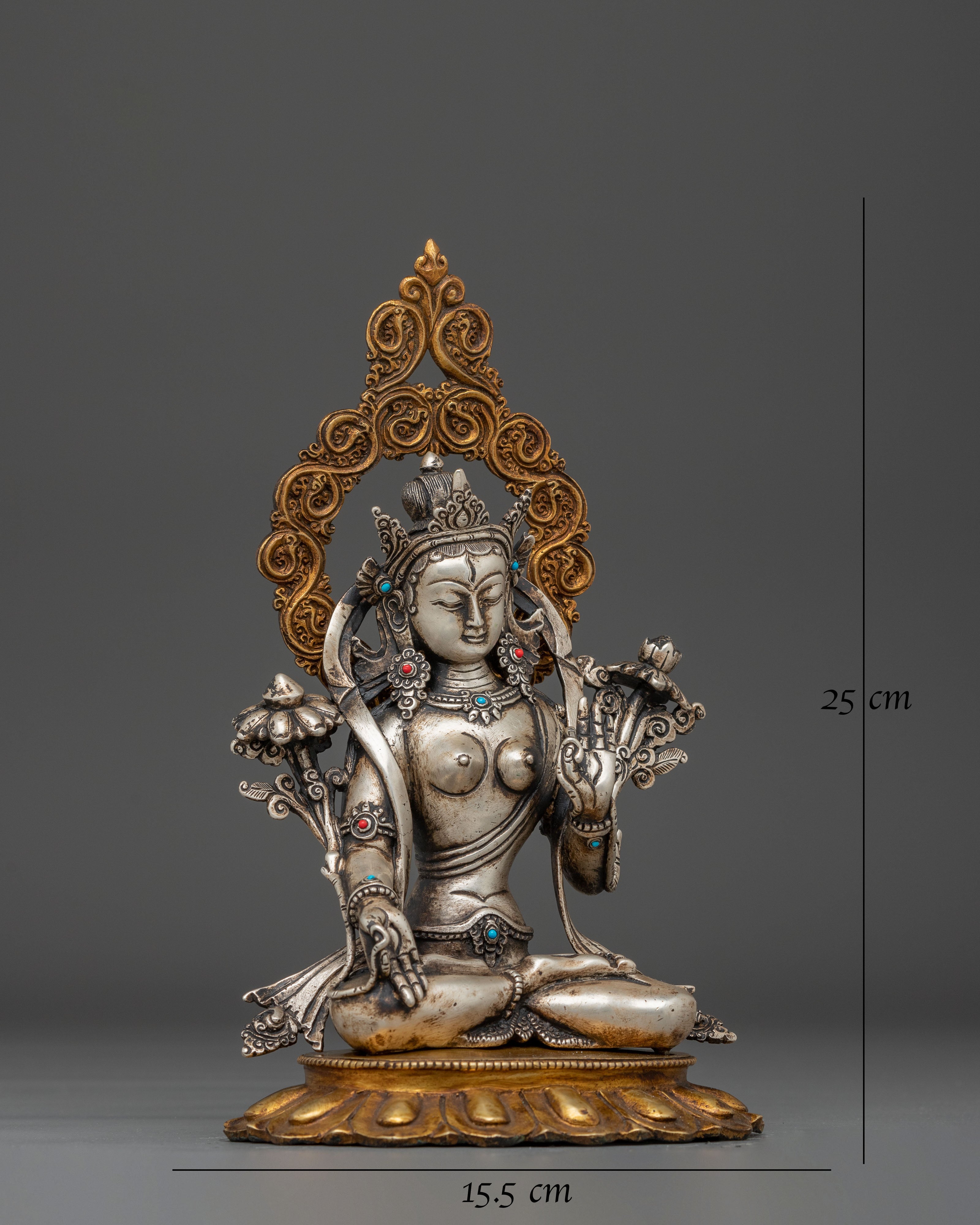 Statue of Goddess White Tara