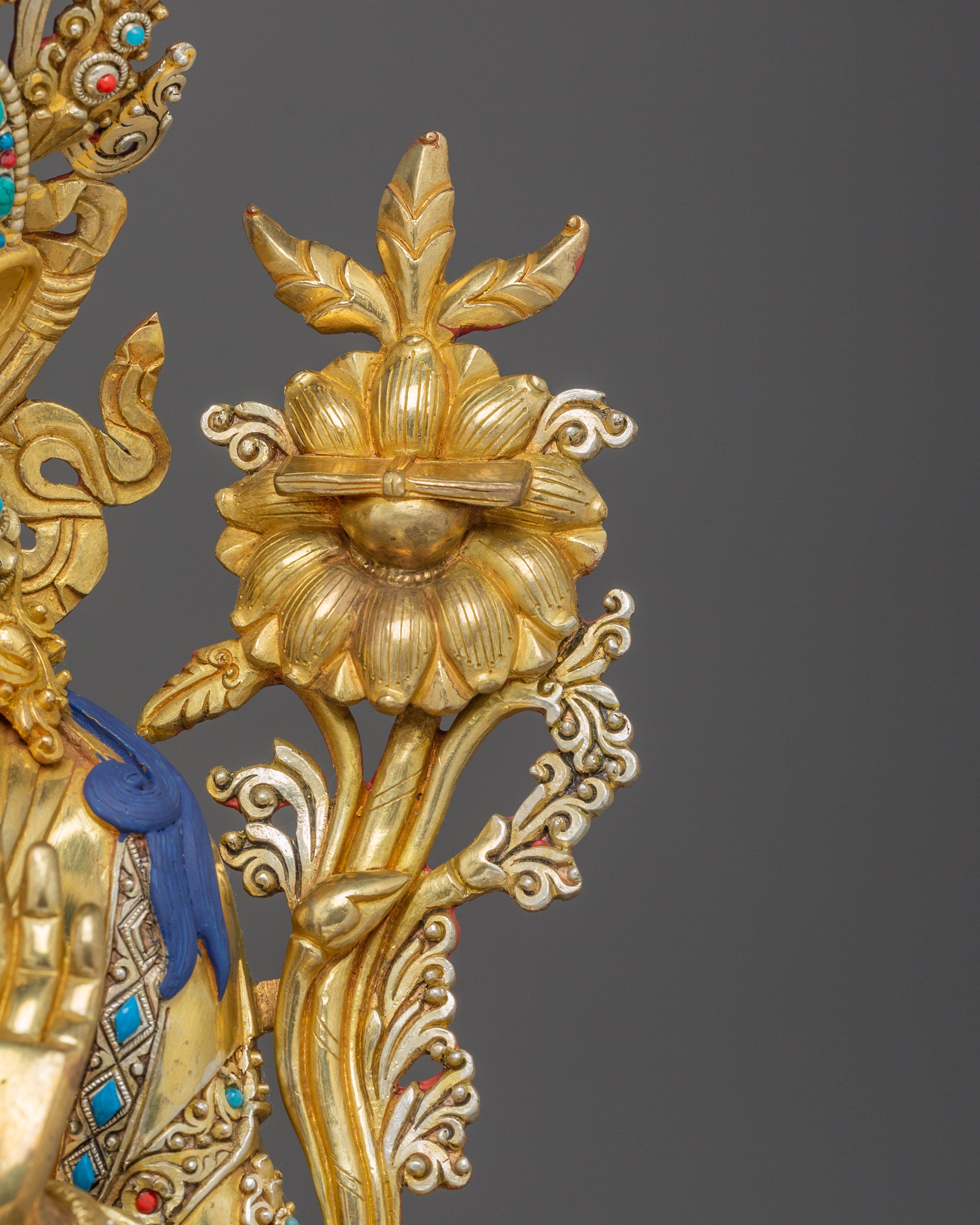 Manjushri Art, Guardian of Knowledge: Handcrafted Nepali Figure