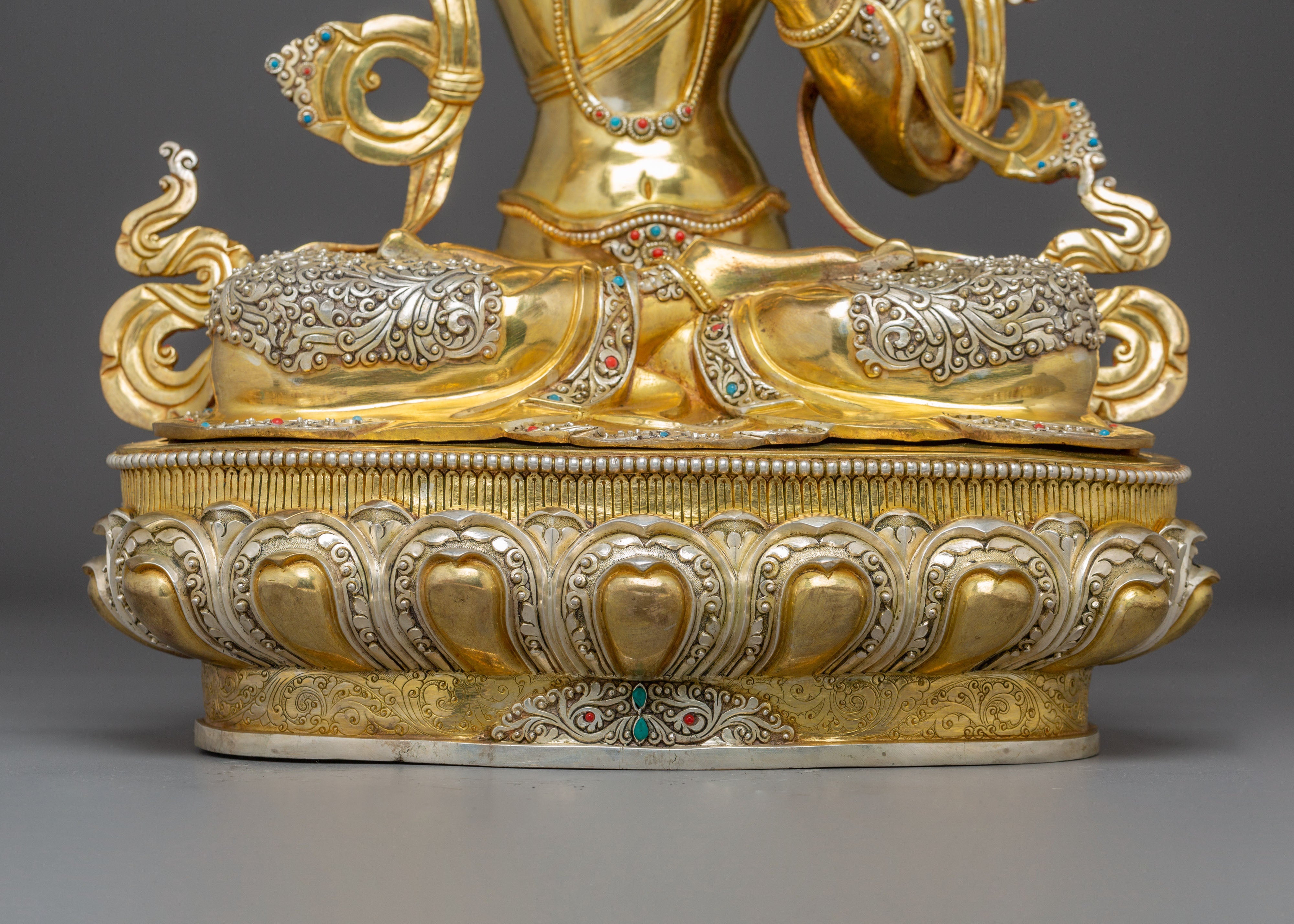 Manjushri Art, Guardian of Knowledge: Handcrafted Nepali Figure