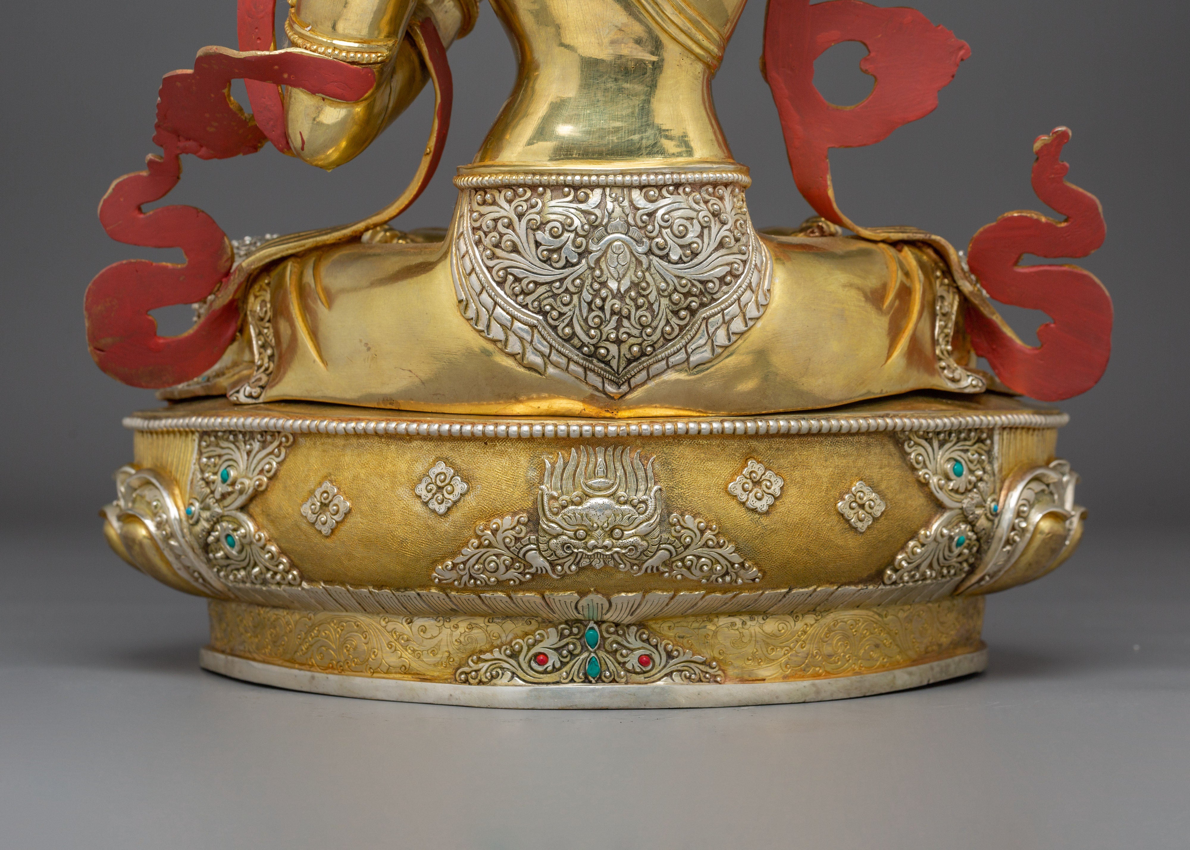 Manjushri Art, Guardian of Knowledge: Handcrafted Nepali Figure