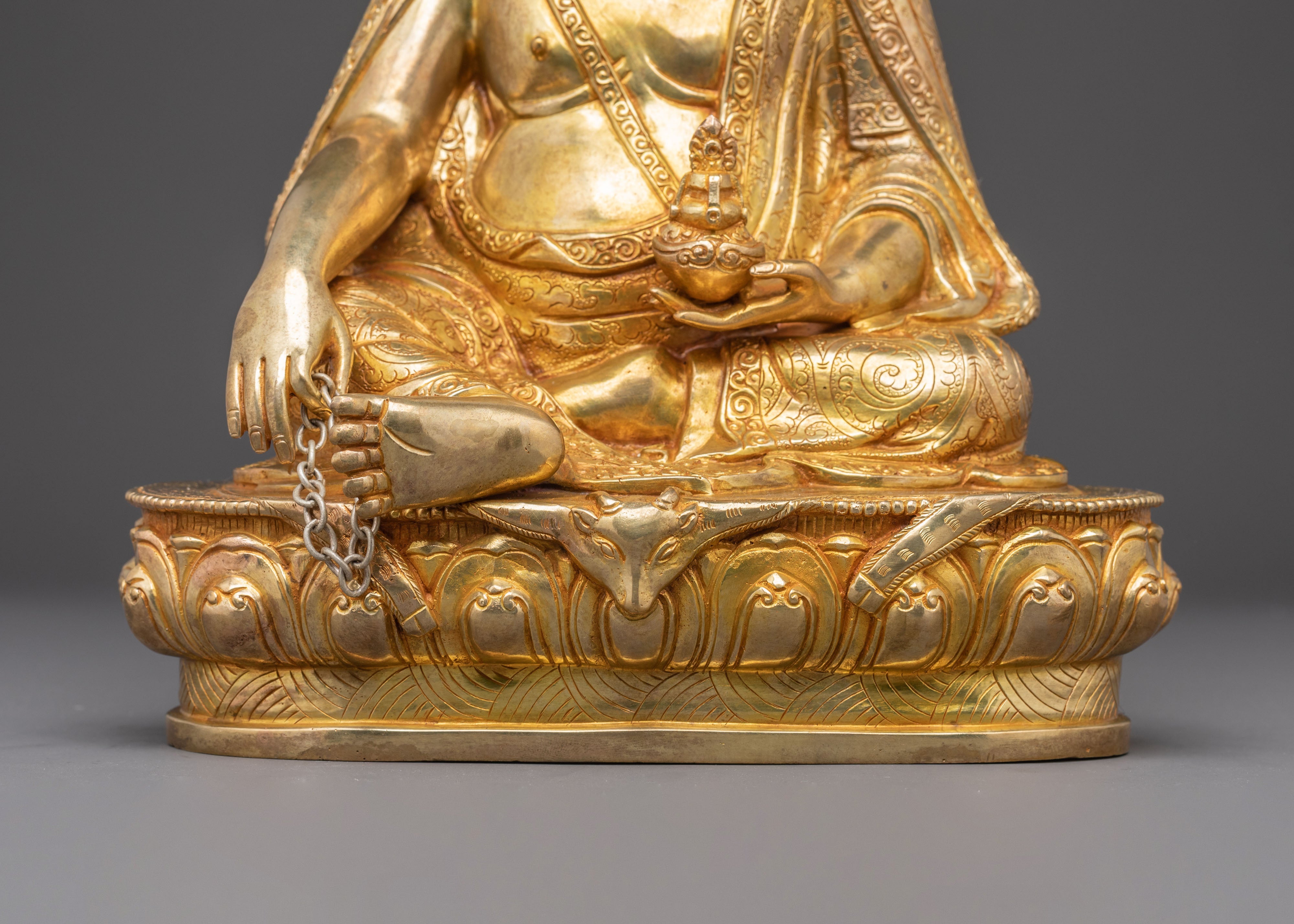 Golden Statue of Thangtong Gyalpo | Revered Spiritual Master
