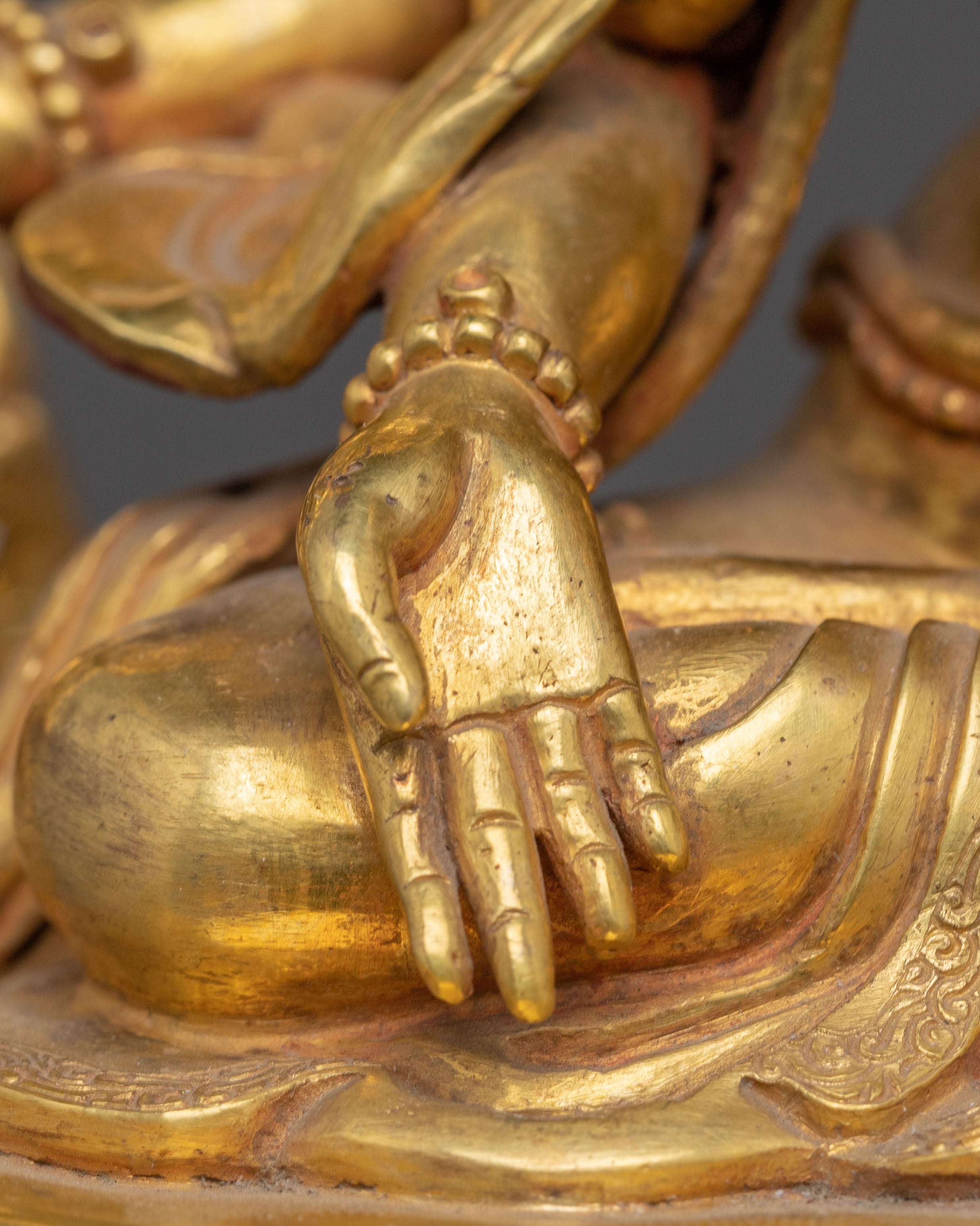 Namgyalma on Throne Statue: The Buddhist Healing Deity