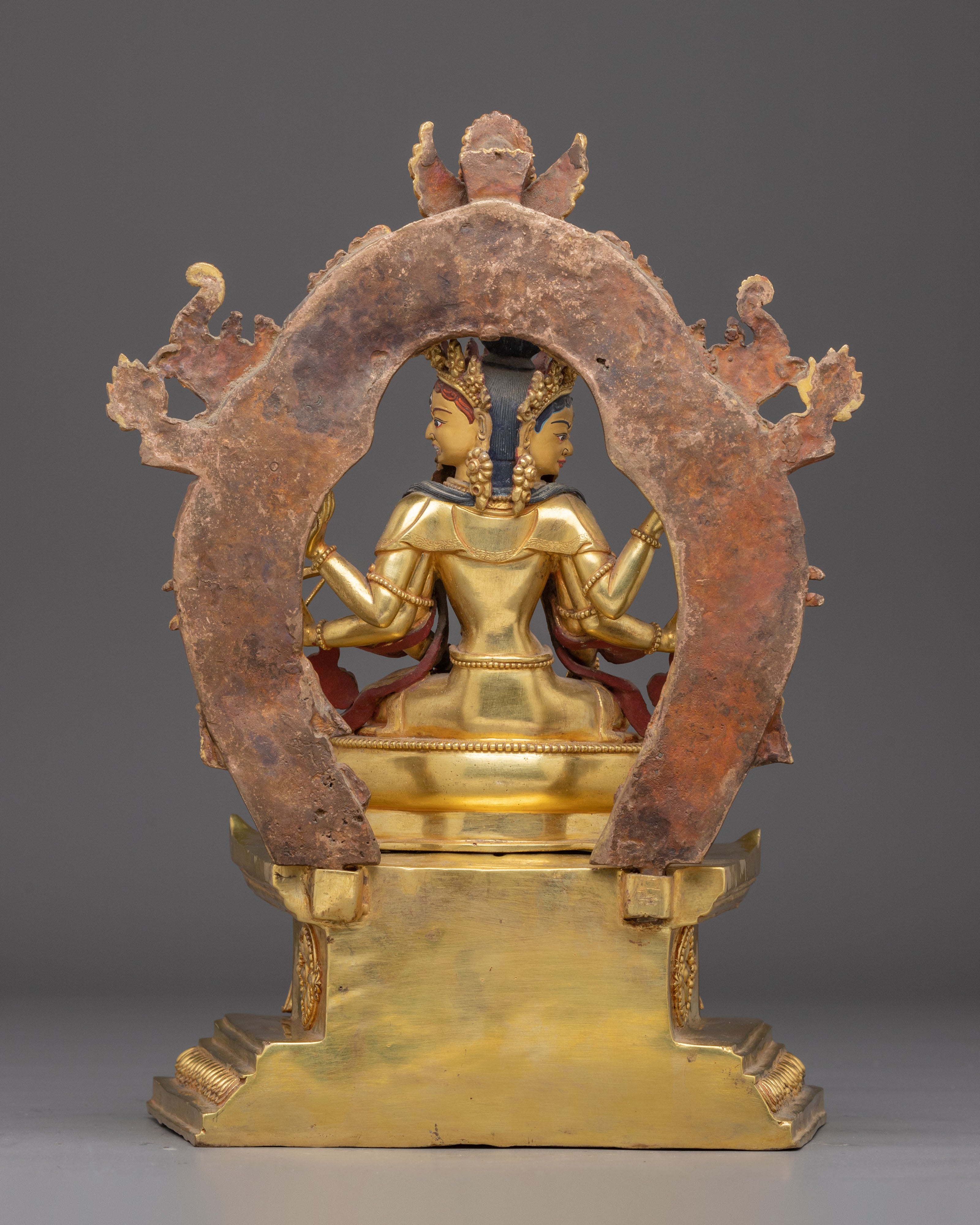 Namgyalma on Throne Statue: The Buddhist Healing Deity