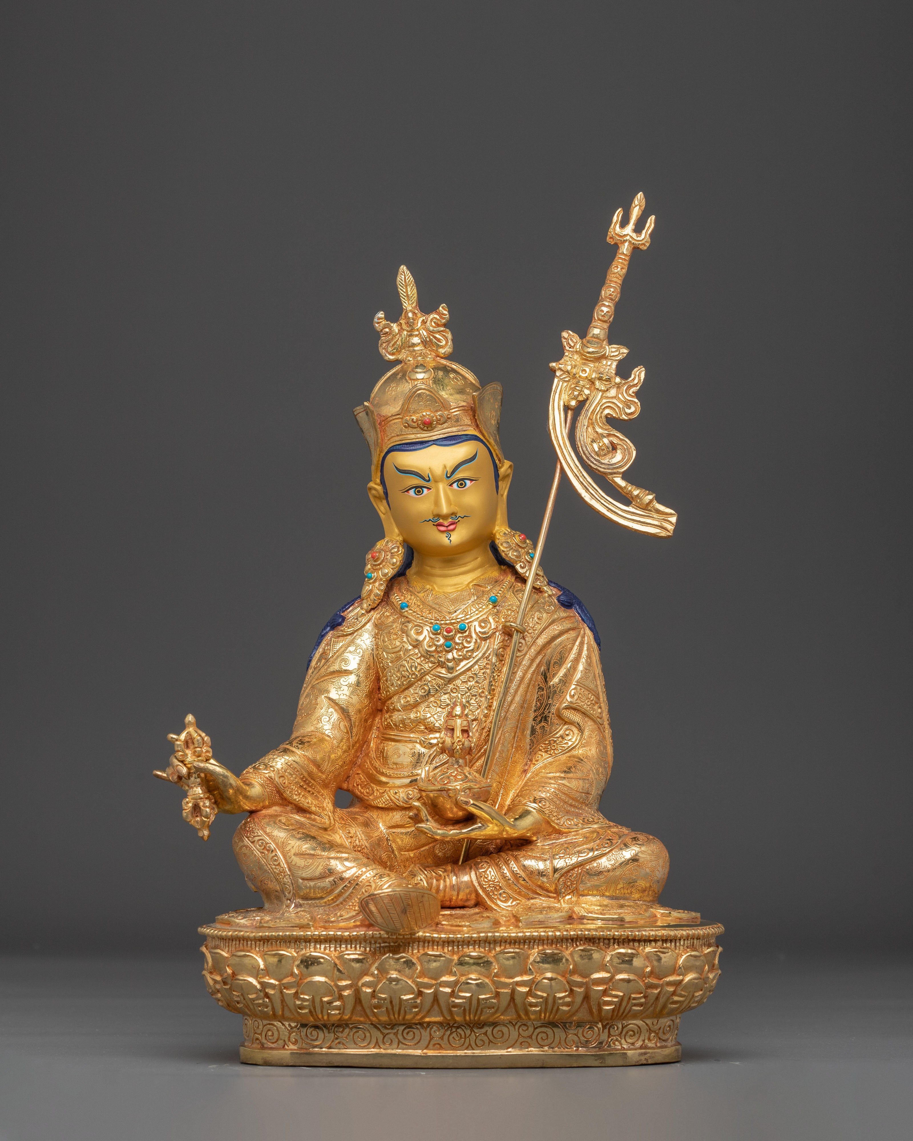 Guru Rinpoche Sculpture: Enlightened Vajra Holder