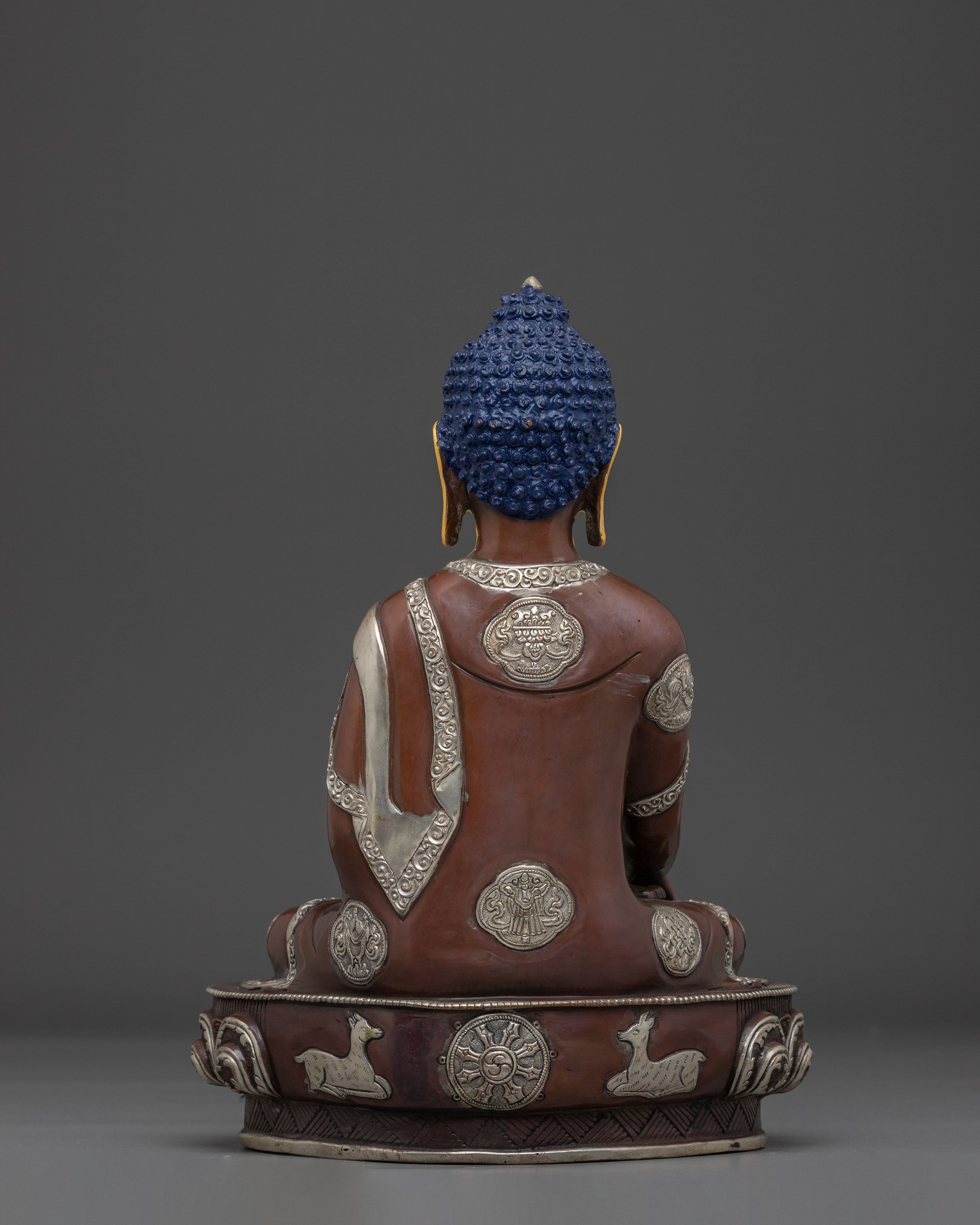 Golden Shakyamuni Buddha Figurine, Wisdom Guide
