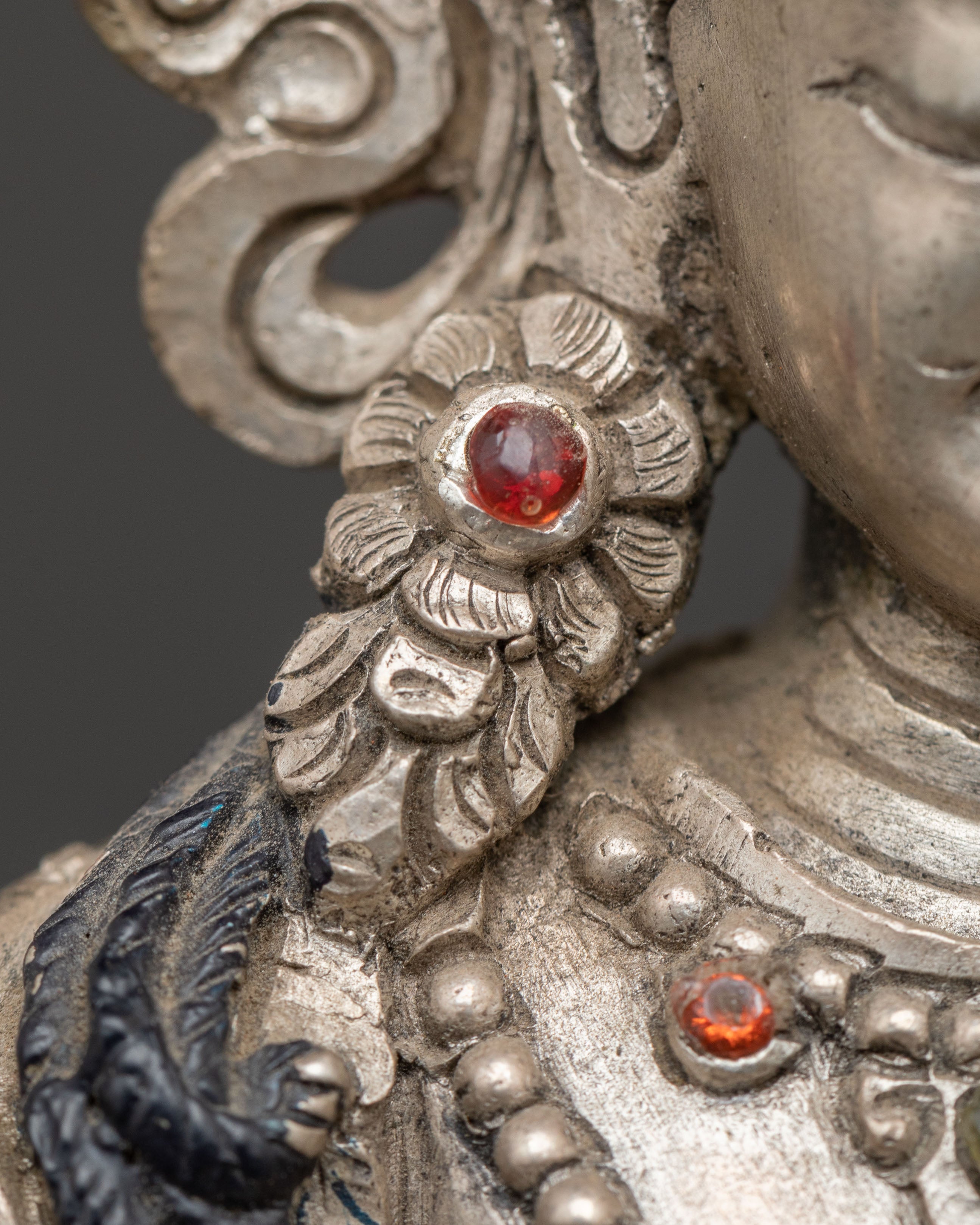 Silver Manjushri Statue: The Destroyer of Ignorance