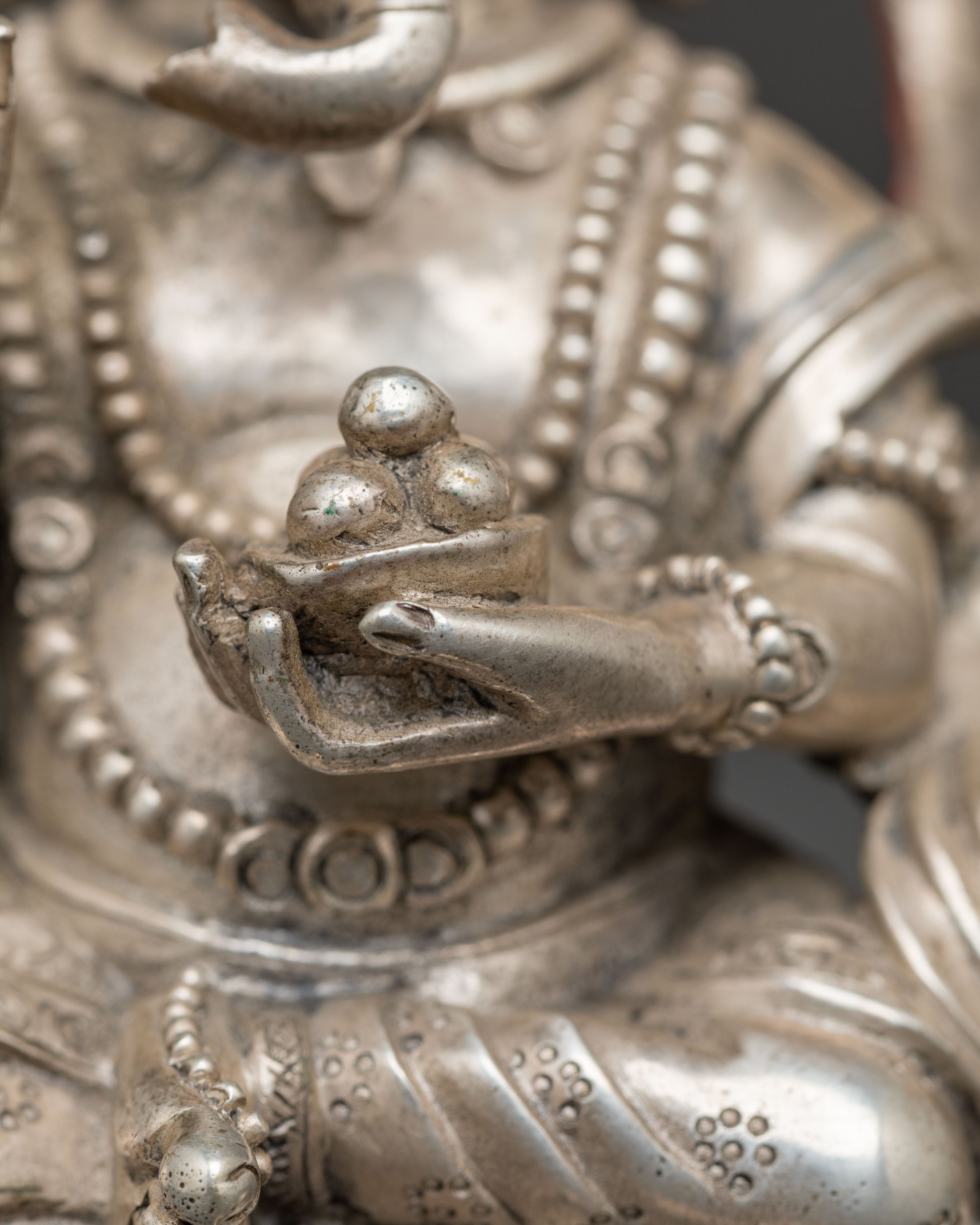 Silver Hindu Deity Ganesh Figurine | Elephant Headed Deity