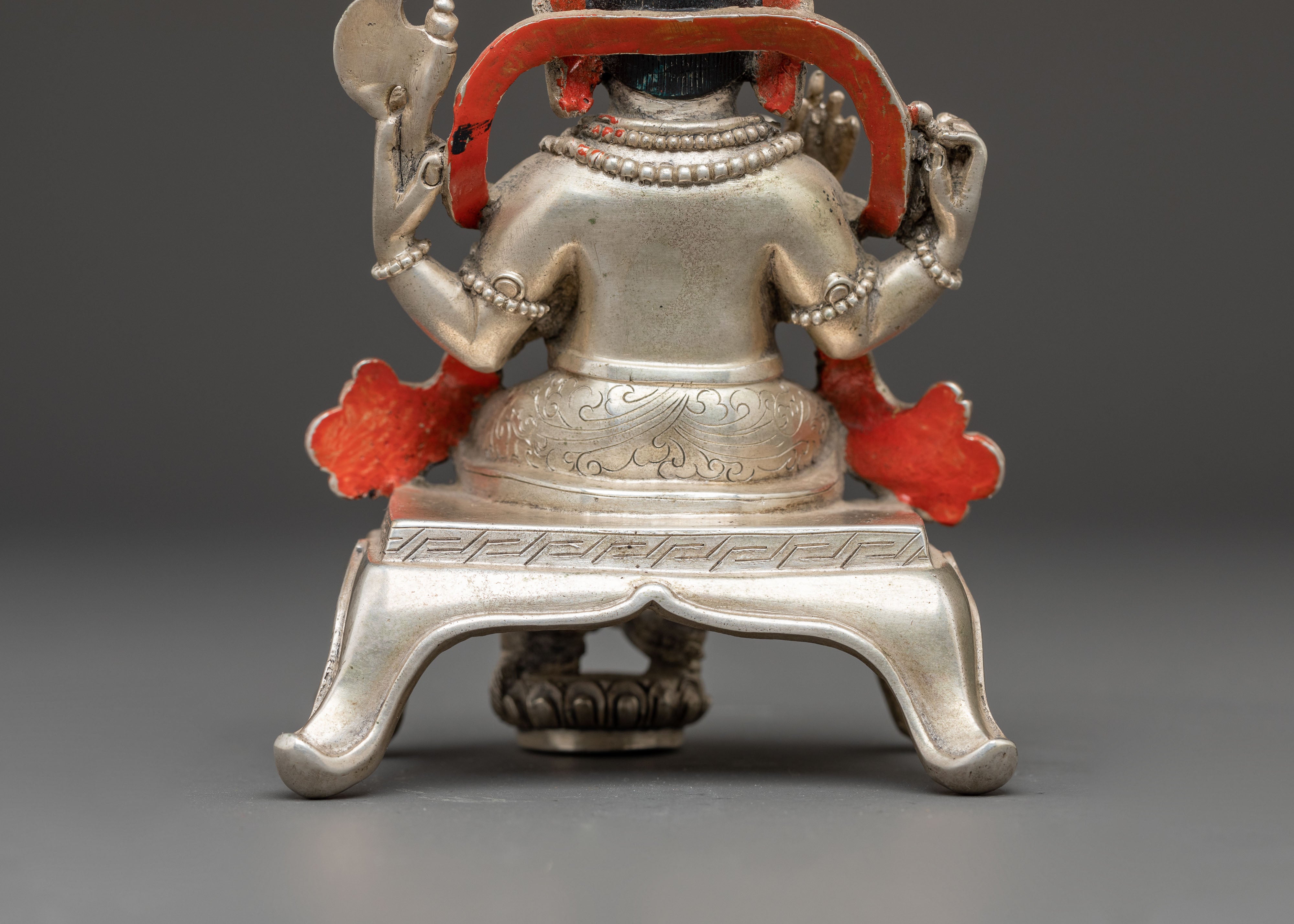 Silver Hindu Deity Ganesh Figurine | Elephant Headed Deity