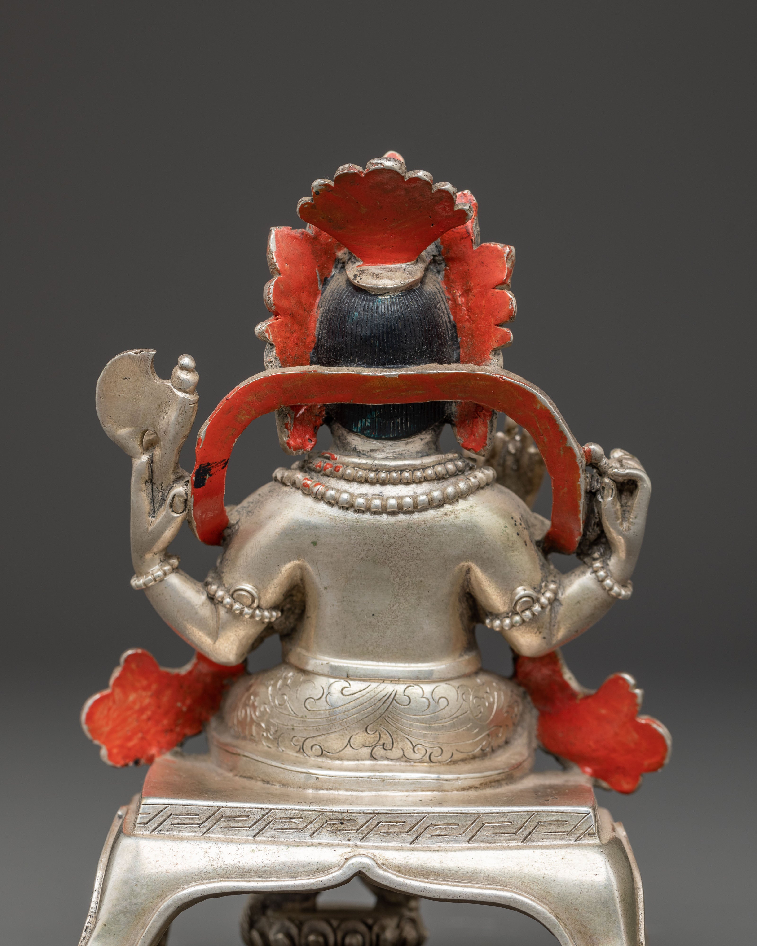 Silver Hindu Deity Ganesh Figurine | Elephant Headed Deity