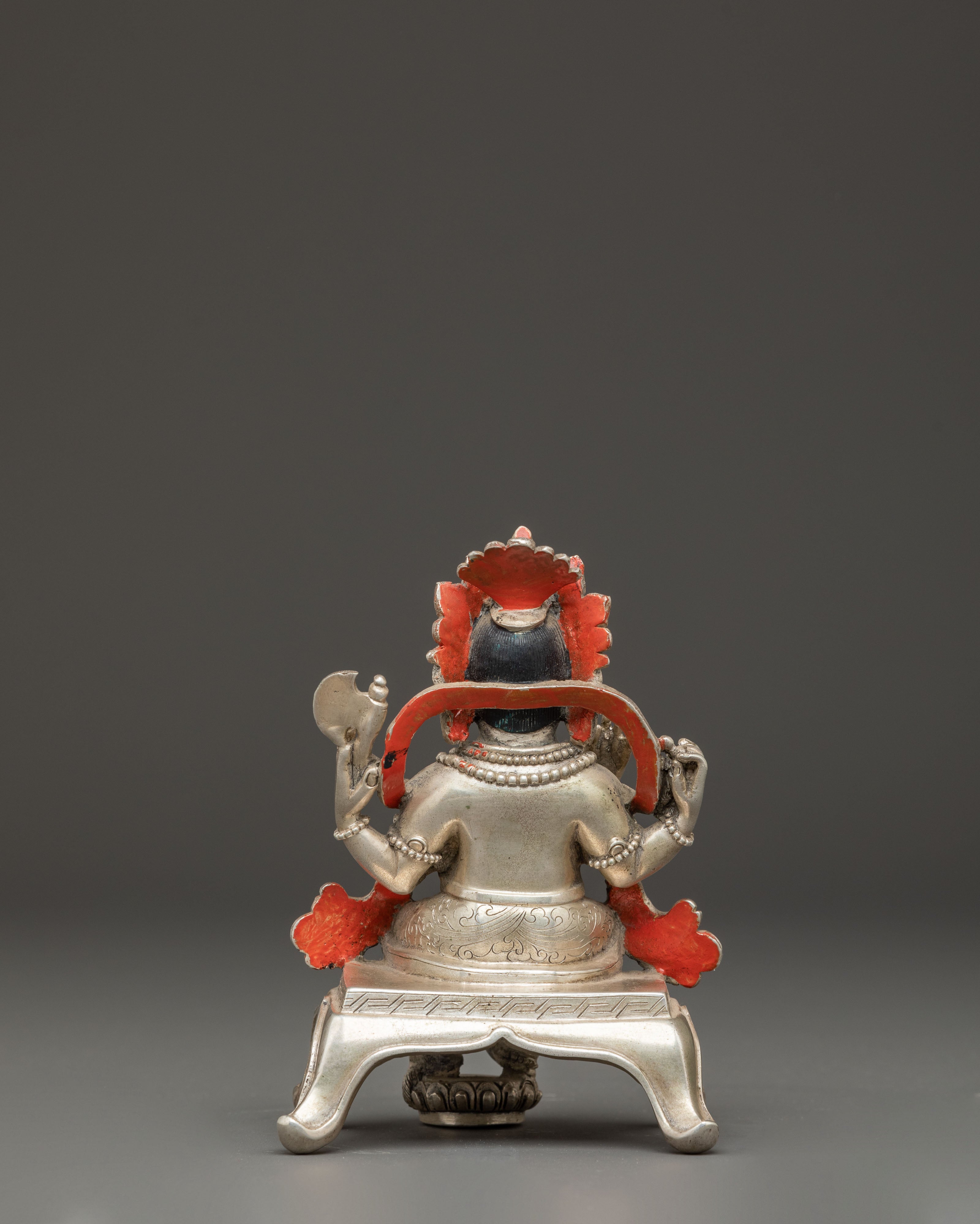 Silver Hindu Deity Ganesh Figurine | Elephant Headed Deity