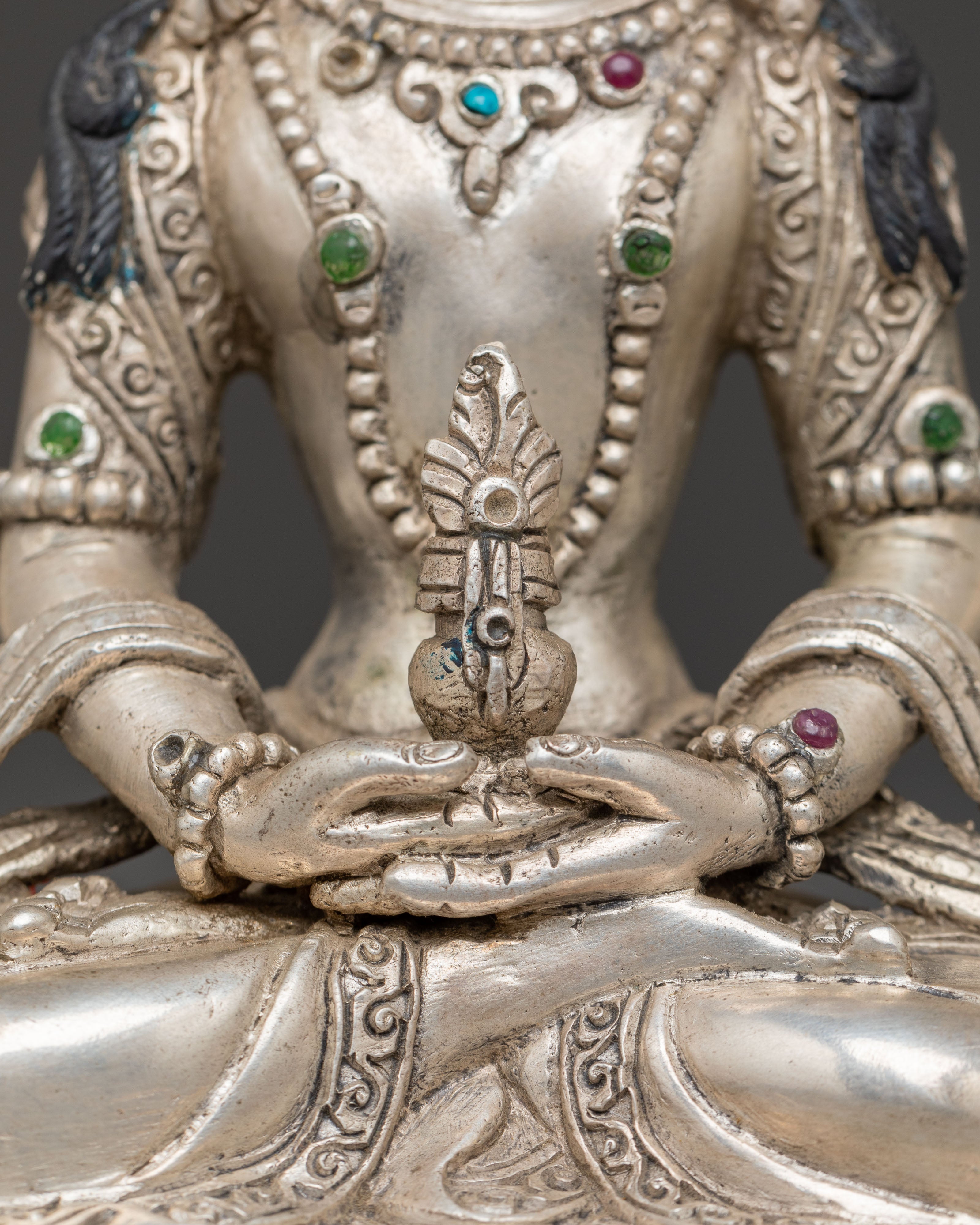 Amitayus Statue: Tibetan Buddha of Infinite Life