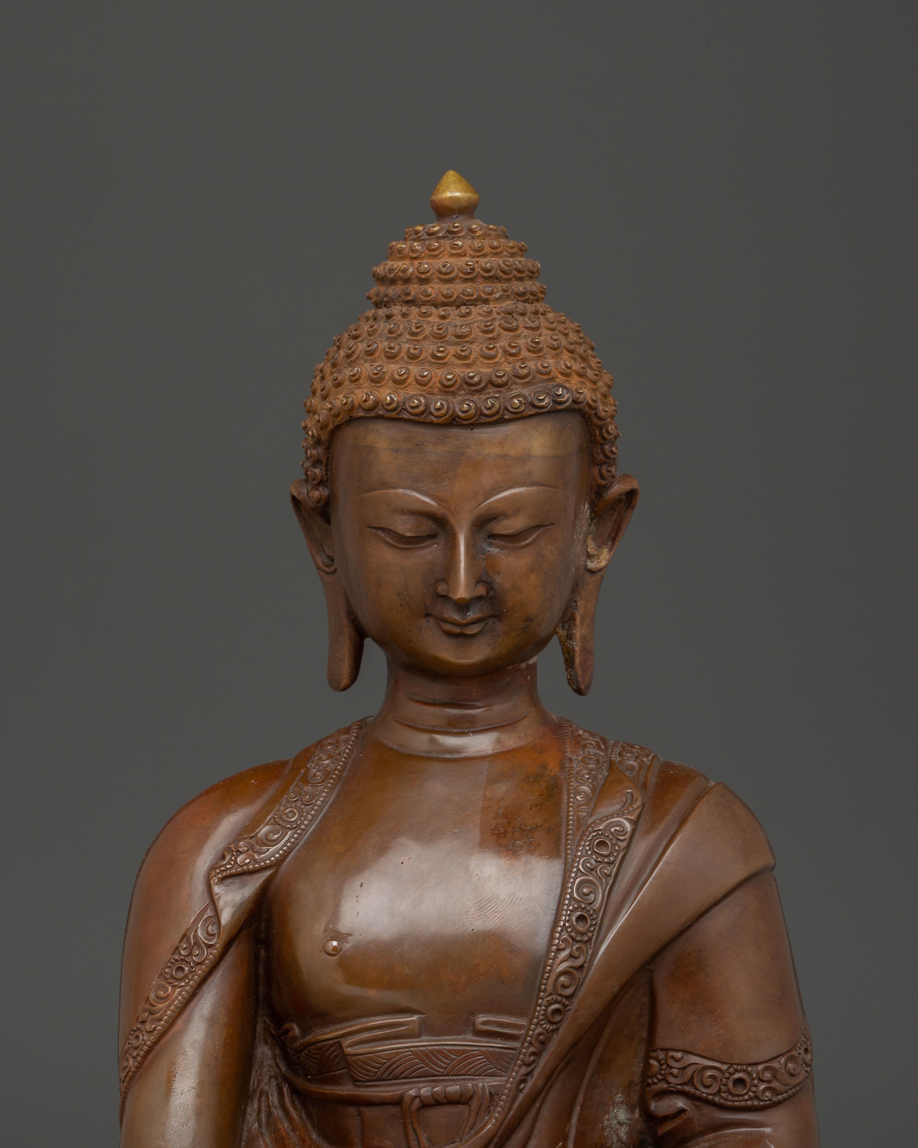 Handmade Shakyamuni Buddha Statue: Meditation Icon