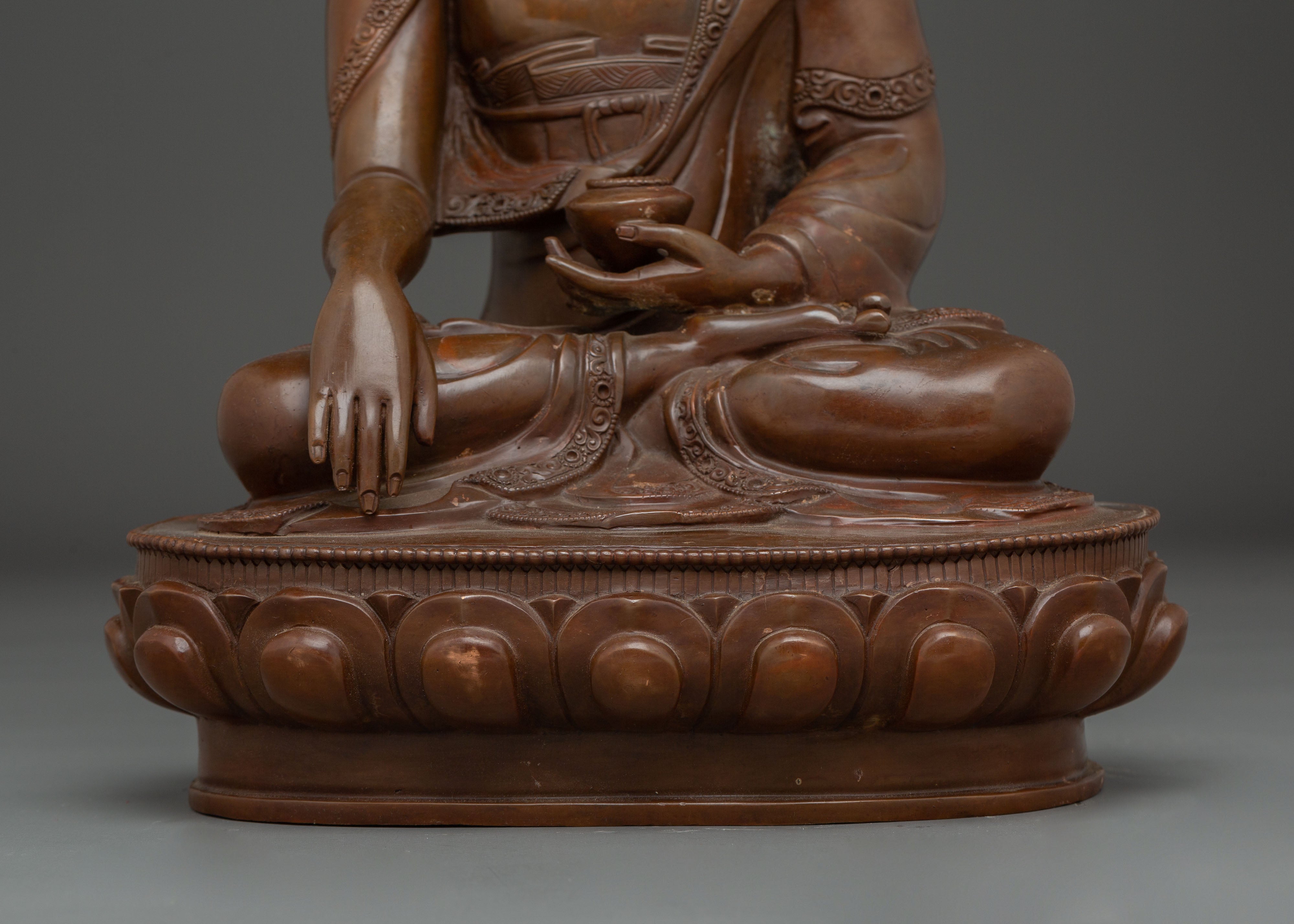 Handmade Shakyamuni Buddha Statue: Meditation Icon