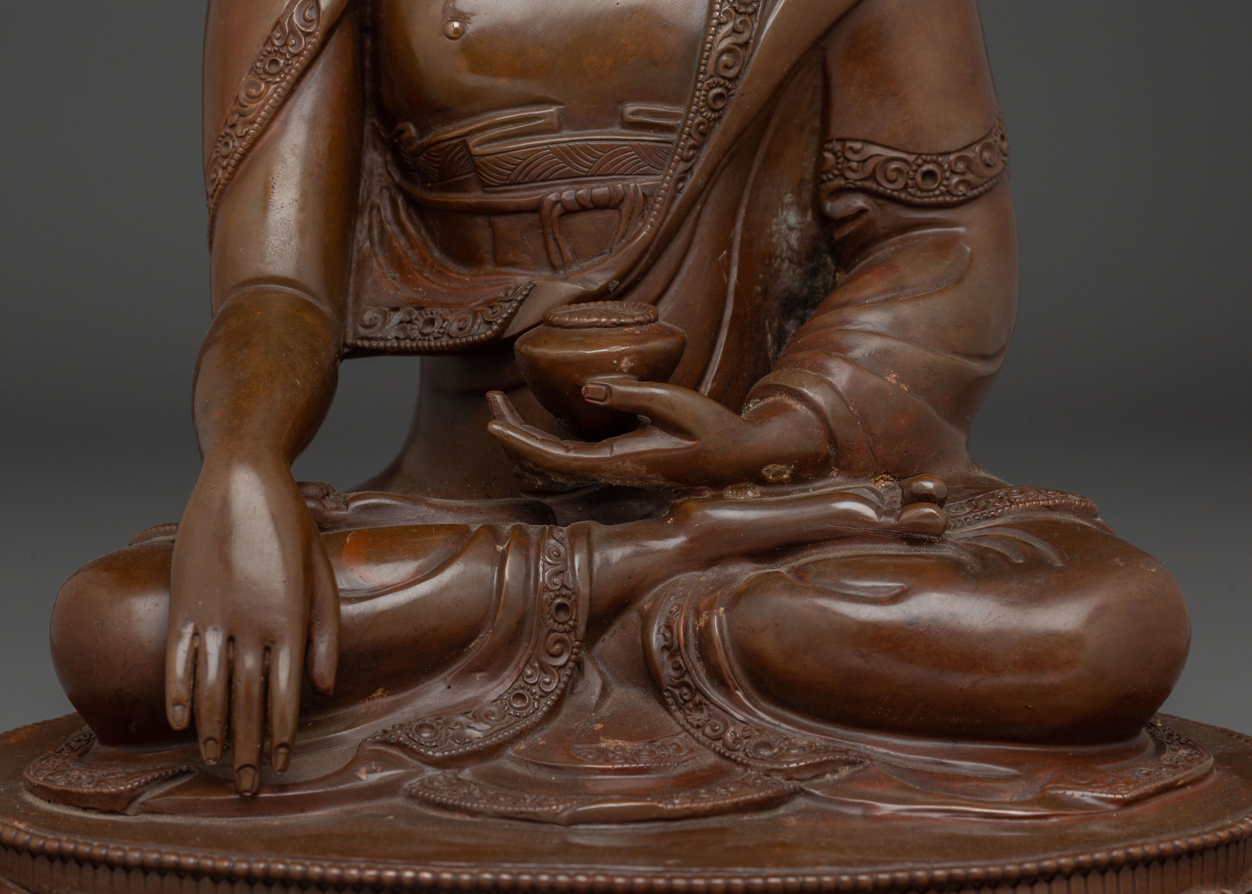 Handmade Shakyamuni Buddha Statue: Meditation Icon