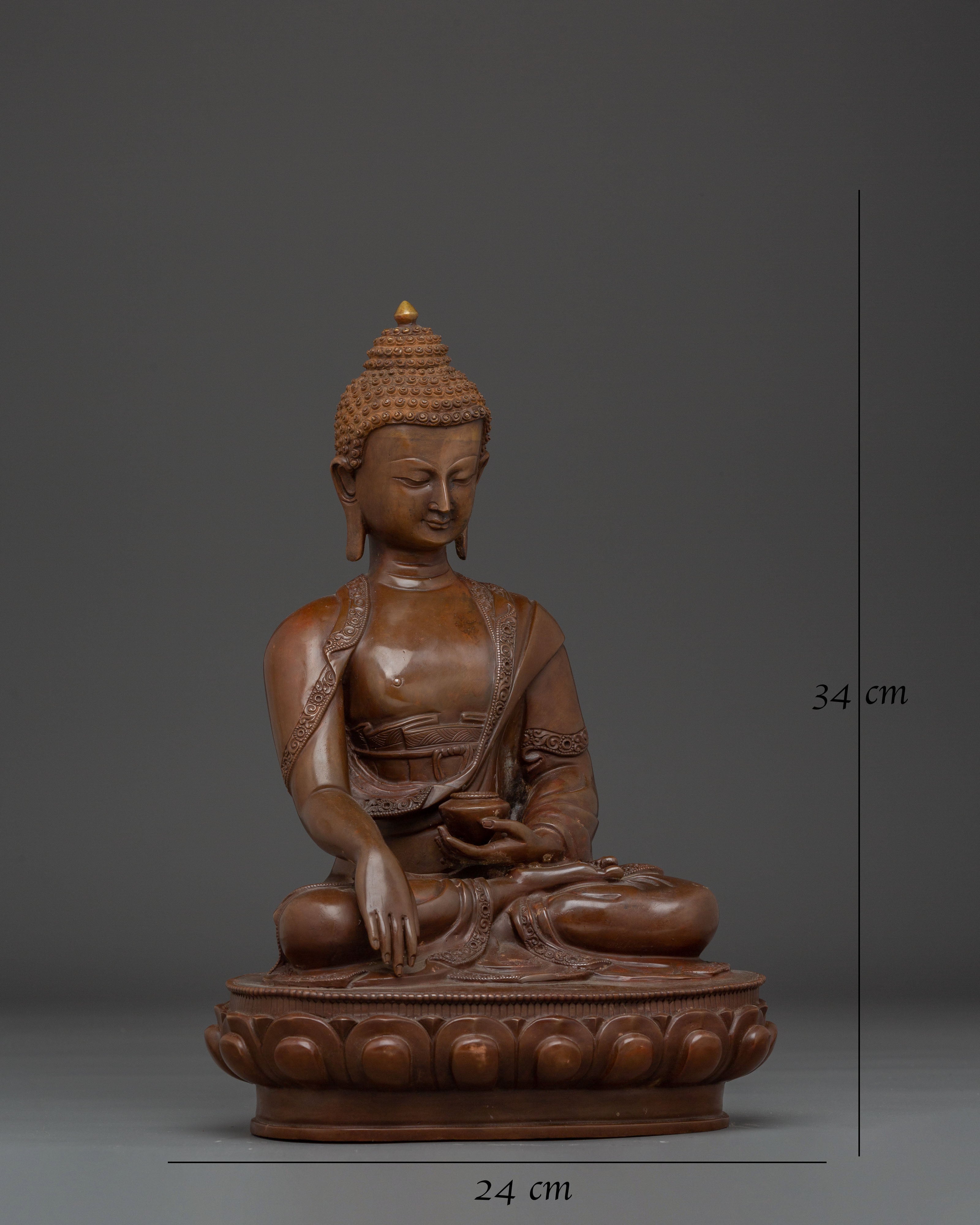 Handmade Shakyamuni Buddha Statue: Meditation Icon