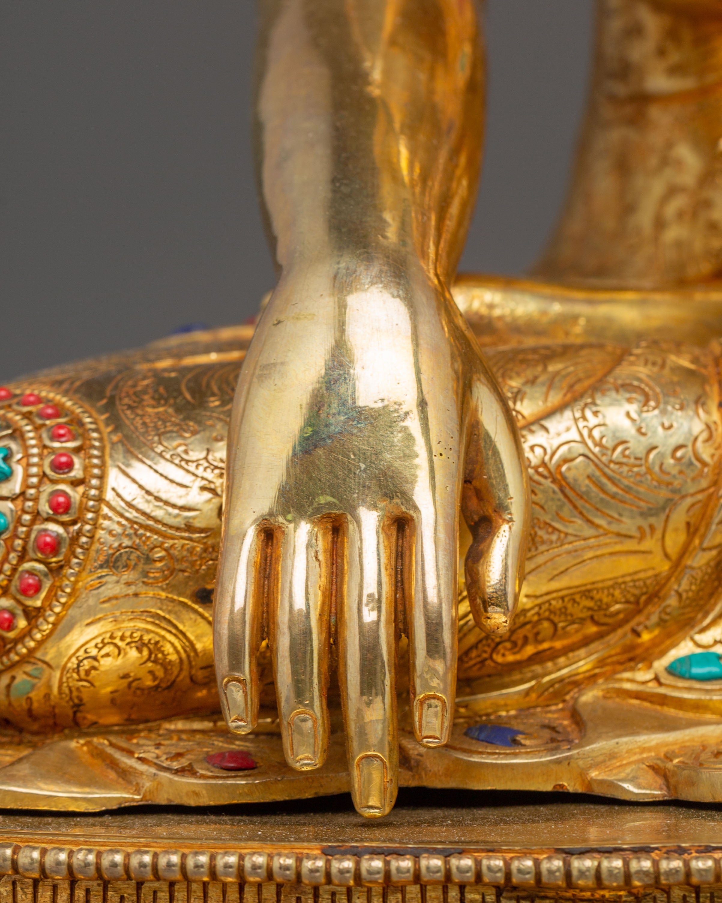 Shakyamuni Buddha Figurine, Wisdom Guide | Himalayan Nepali Crafted Icon