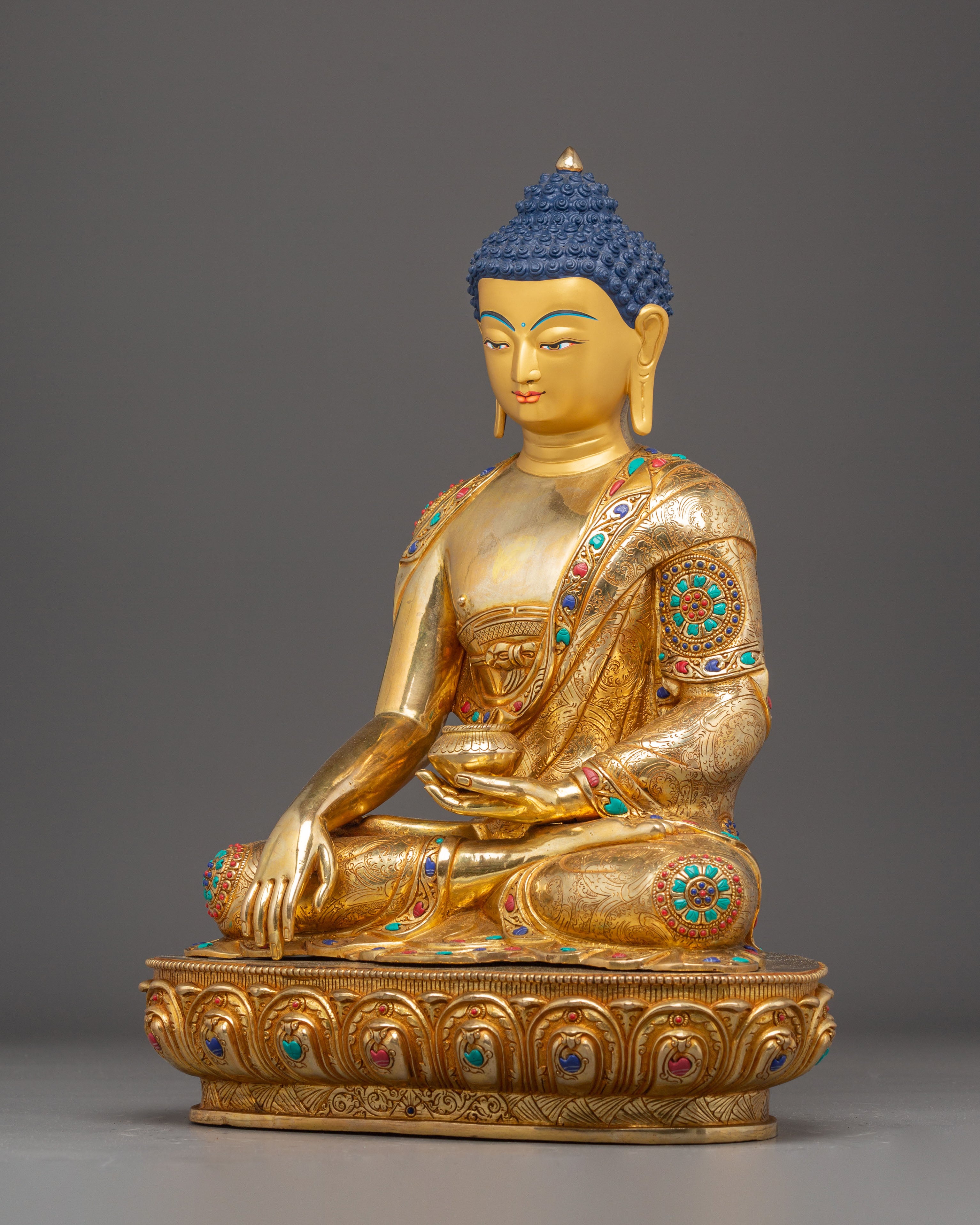 Shakyamuni Buddha Figurine, Wisdom Guide | Himalayan Nepali Crafted Icon