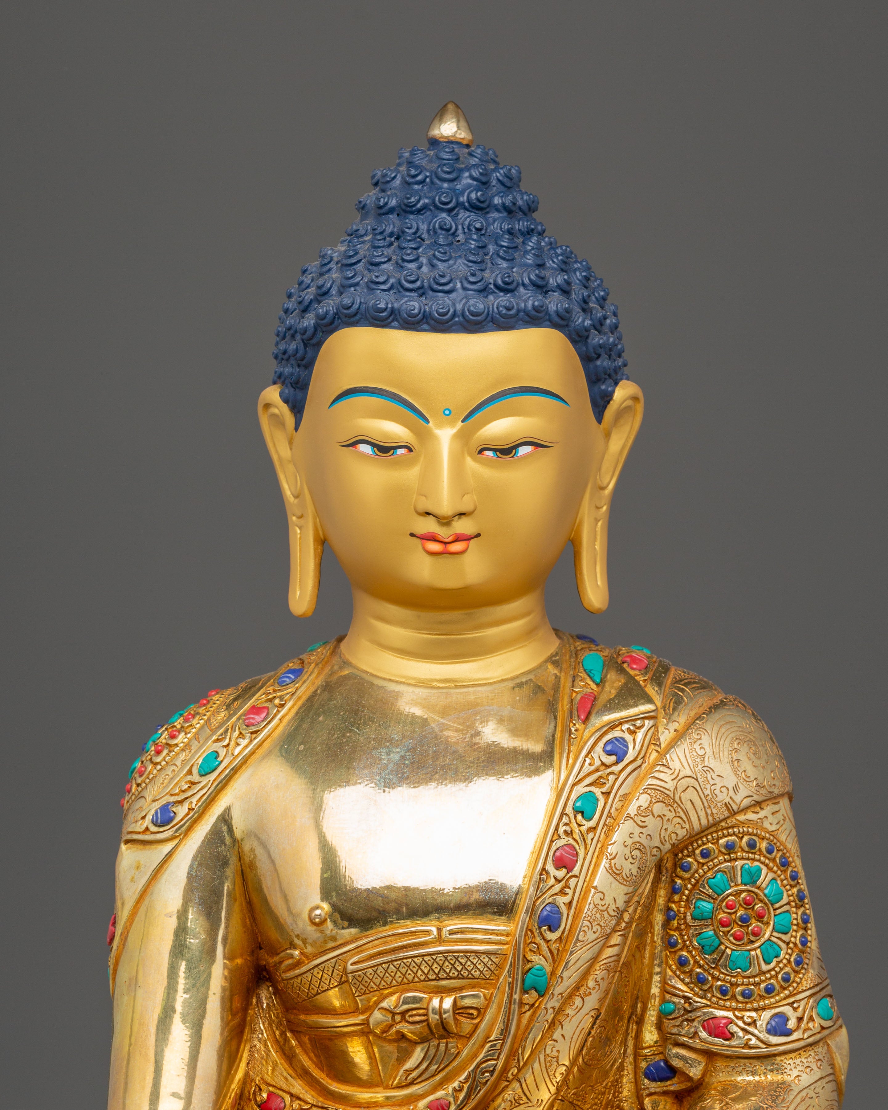Shakyamuni Buddha Figurine, Wisdom Guide | Himalayan Nepali Crafted Icon