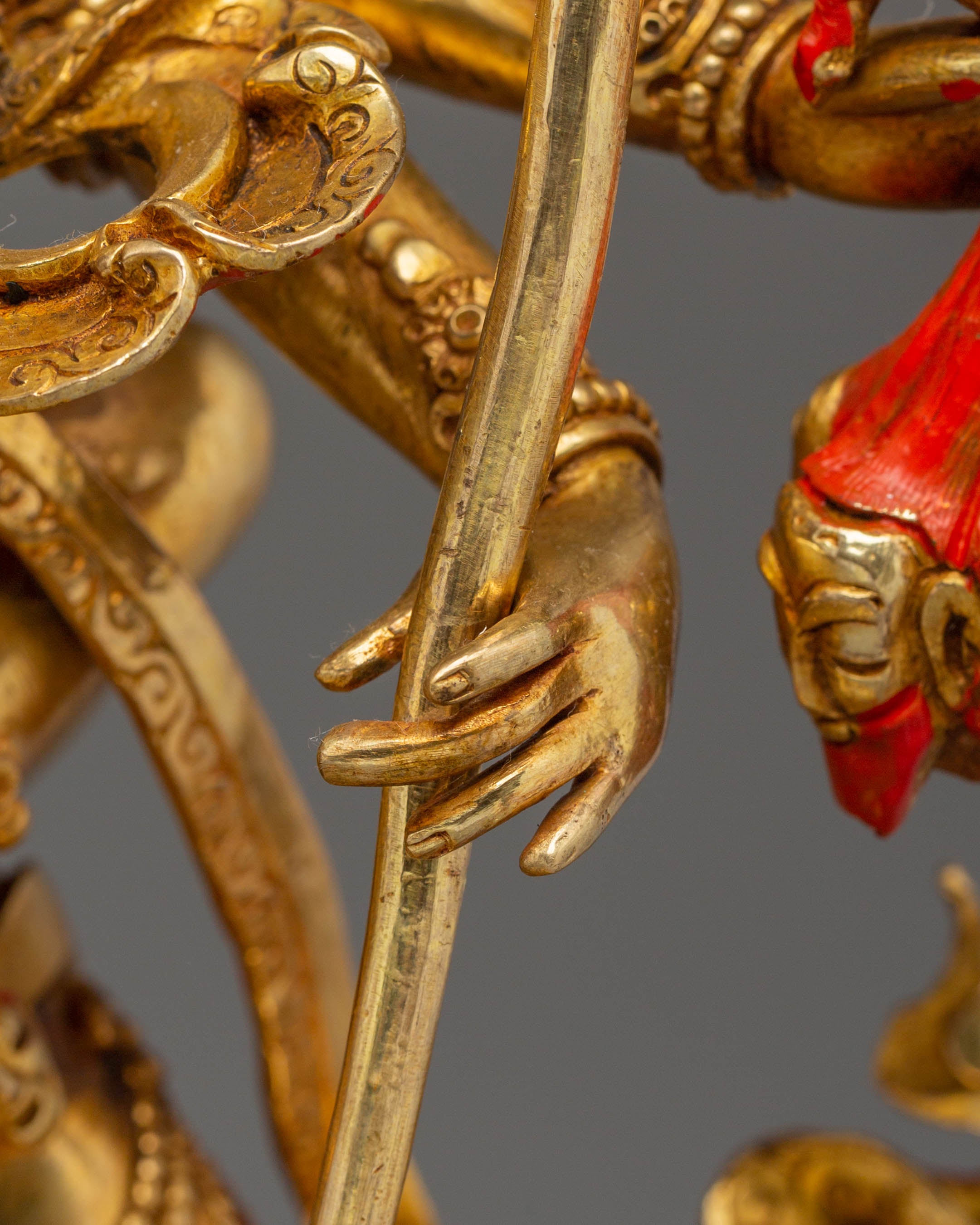 Chakrasambhara with Consort Gold and Copper Statue