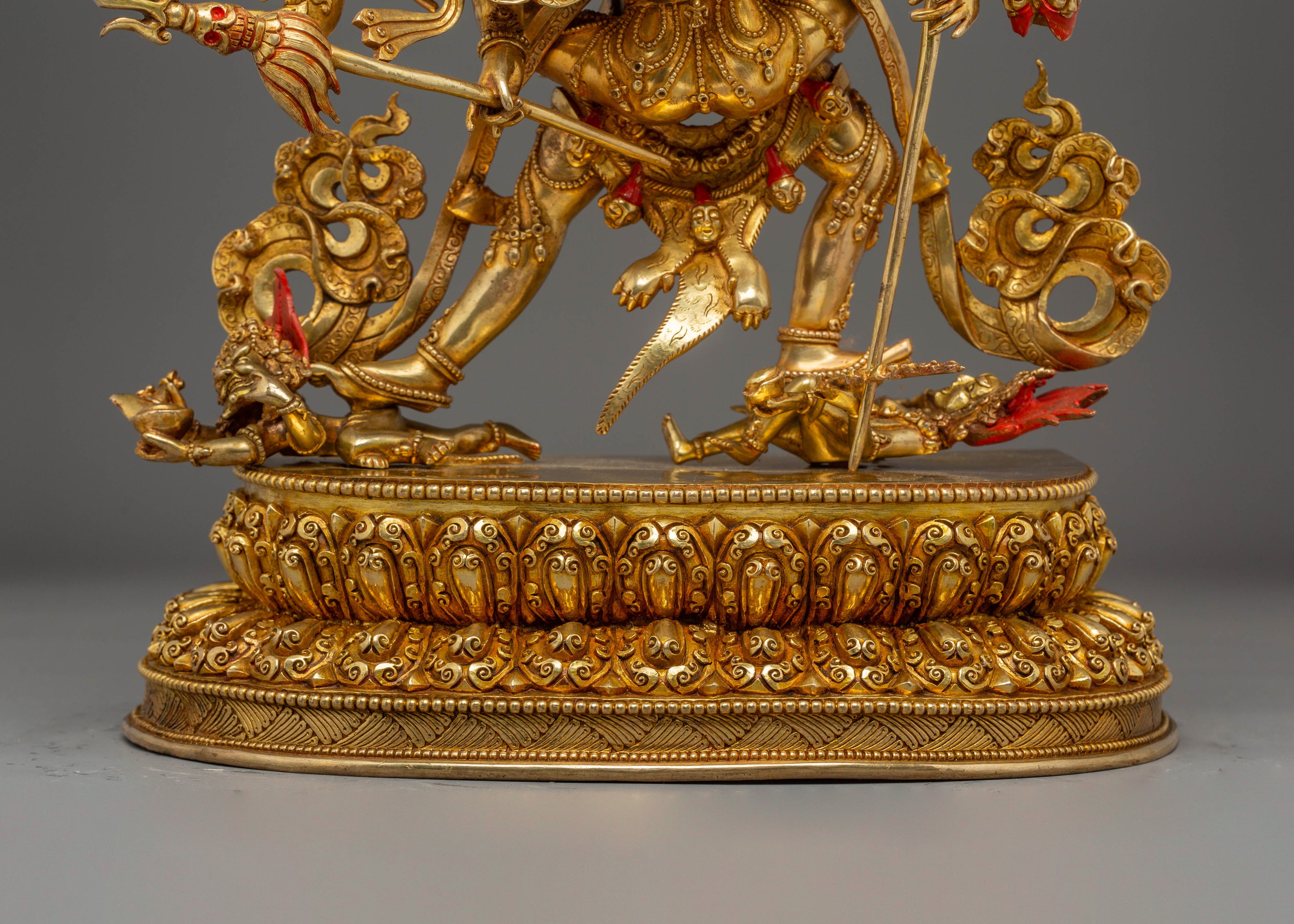 Chakrasambhara with Consort Gold and Copper Statue