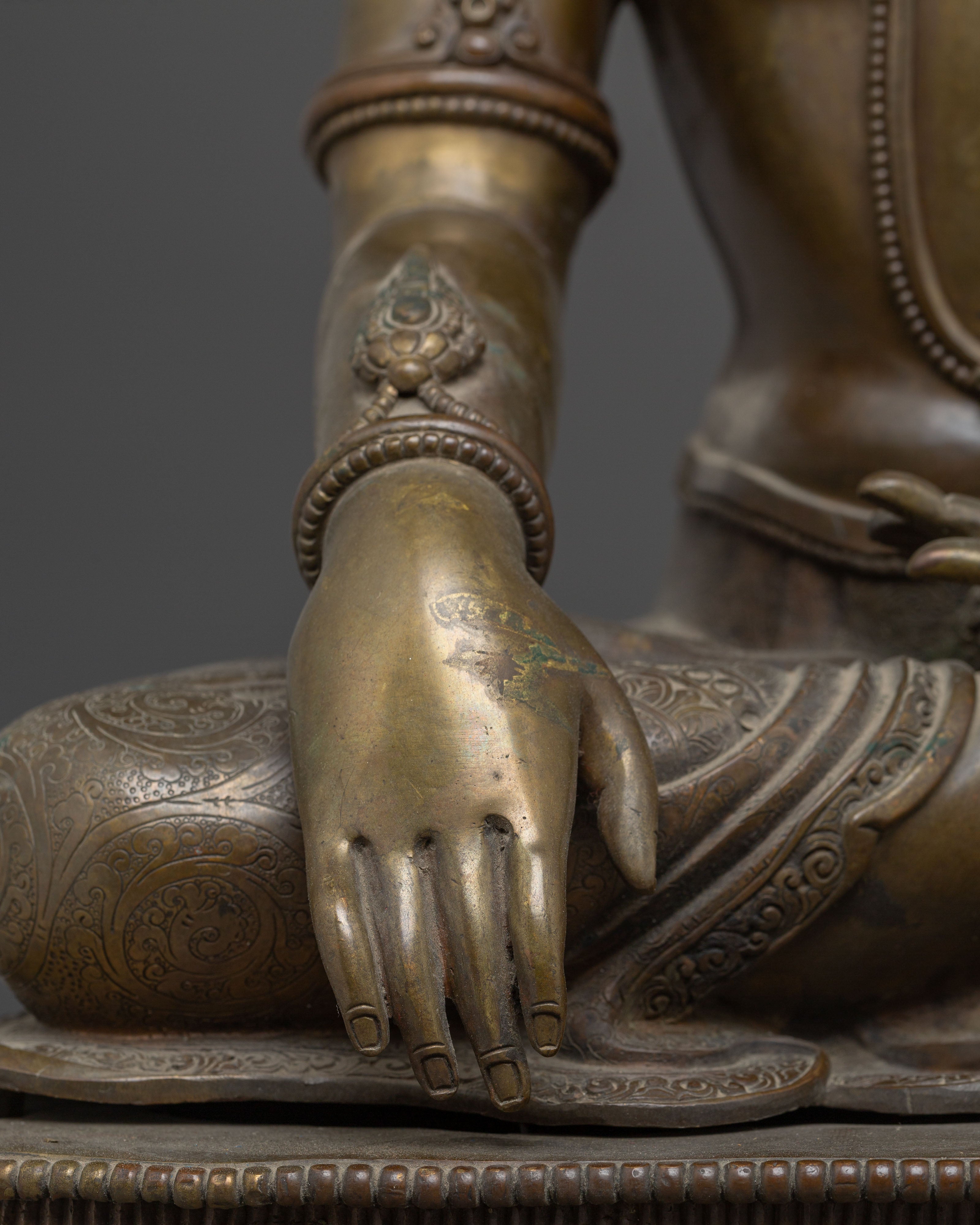 Nepalese Copper Statue of Shakyamuni Buddha | The Awakened One