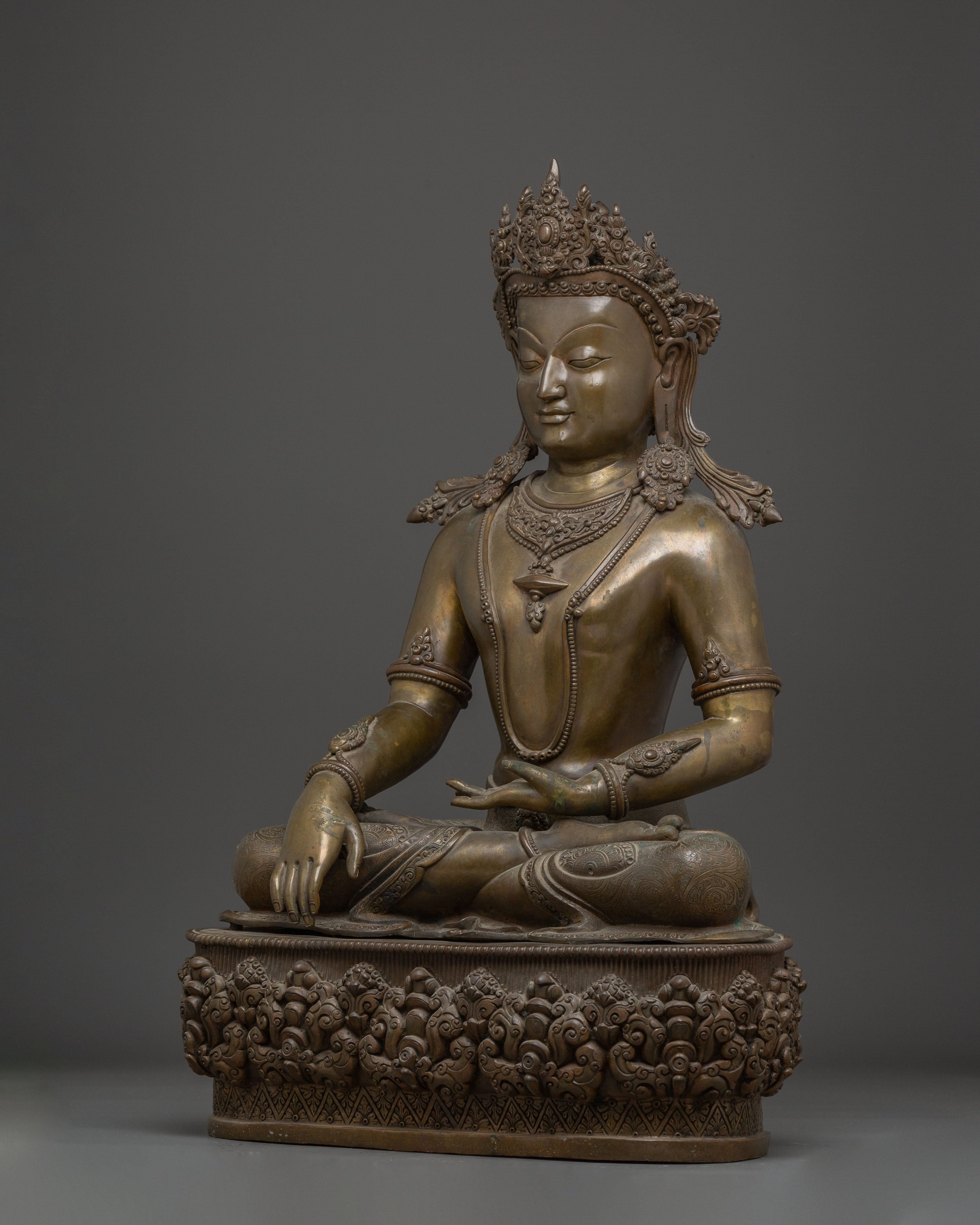 Nepalese Copper Statue of Shakyamuni Buddha | The Awakened One