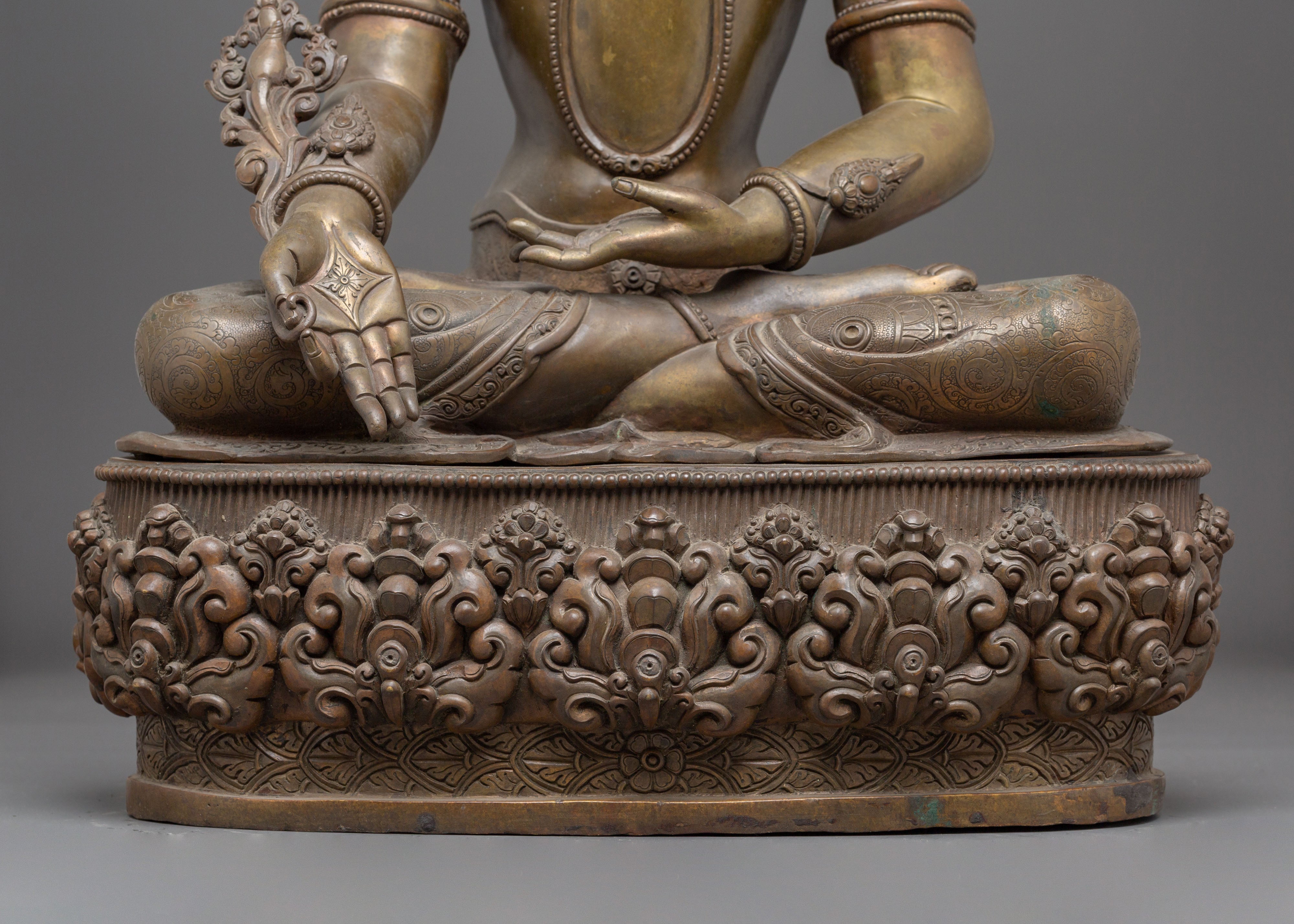 Statue of Medicine Buddha: Divine Spiritual Healing
