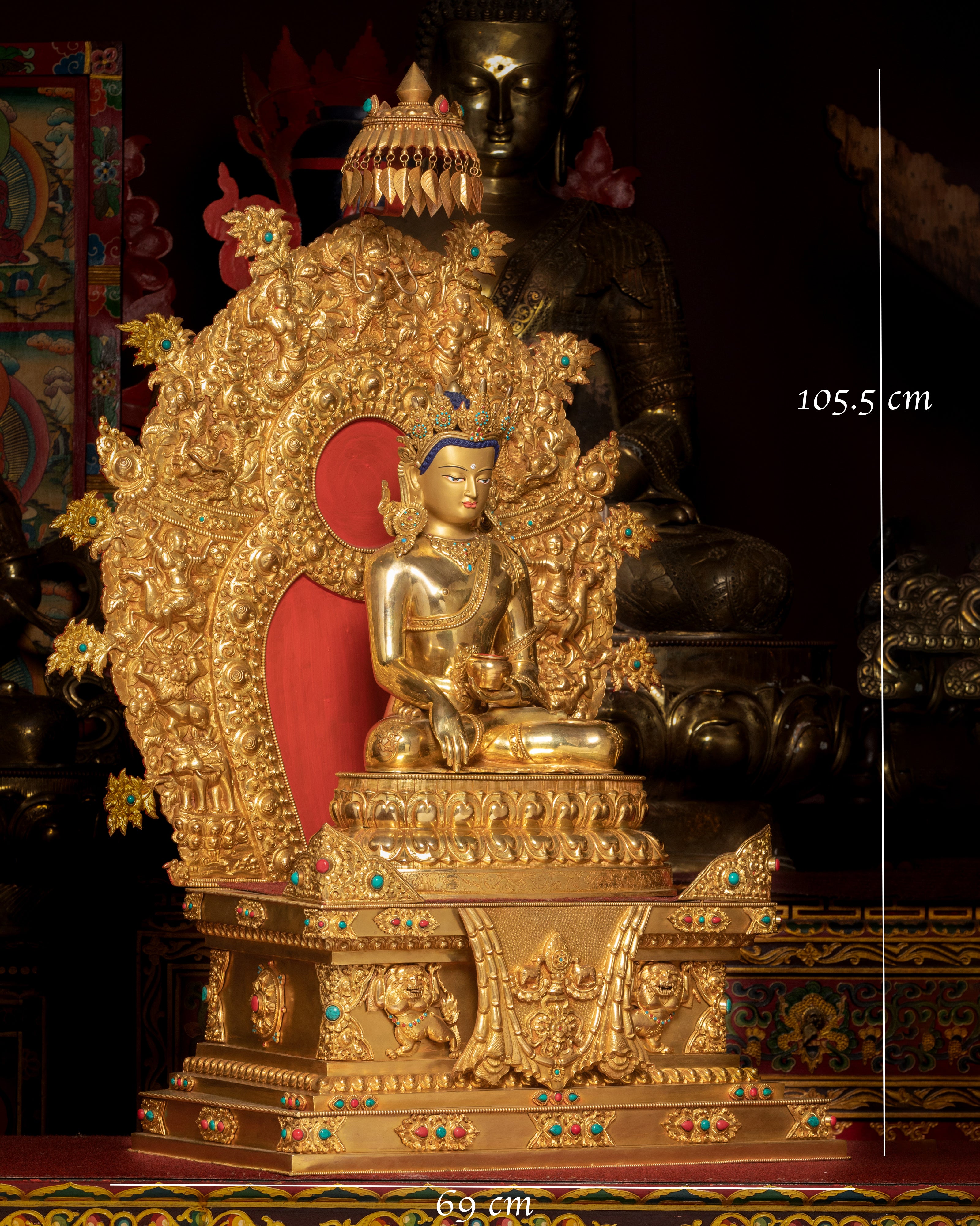 Magnificent Life-Size Statue of Shakyamuni Buddha
