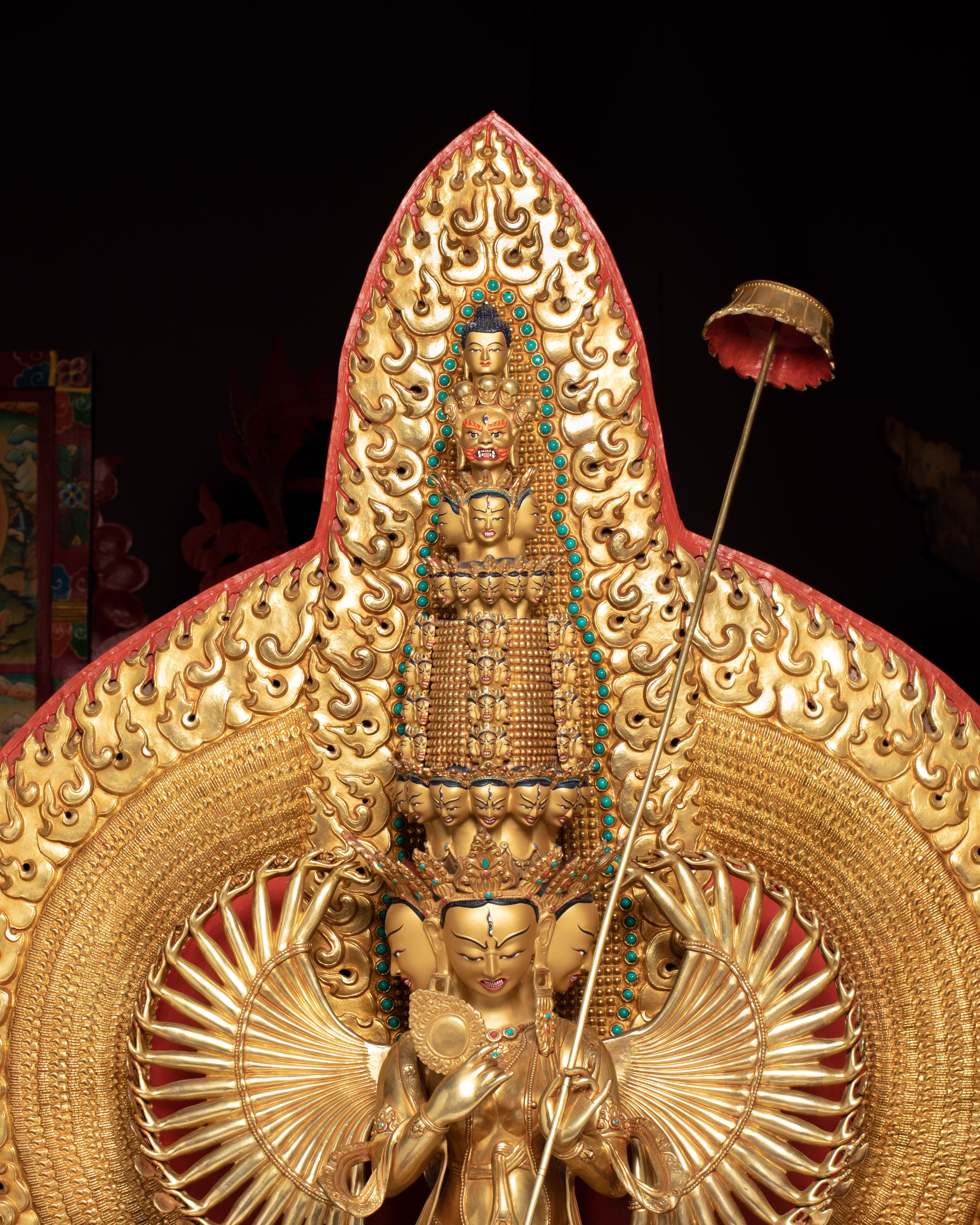 Magnificent 1000 Armed Dukar Statue | Bodhisattva of Protection
