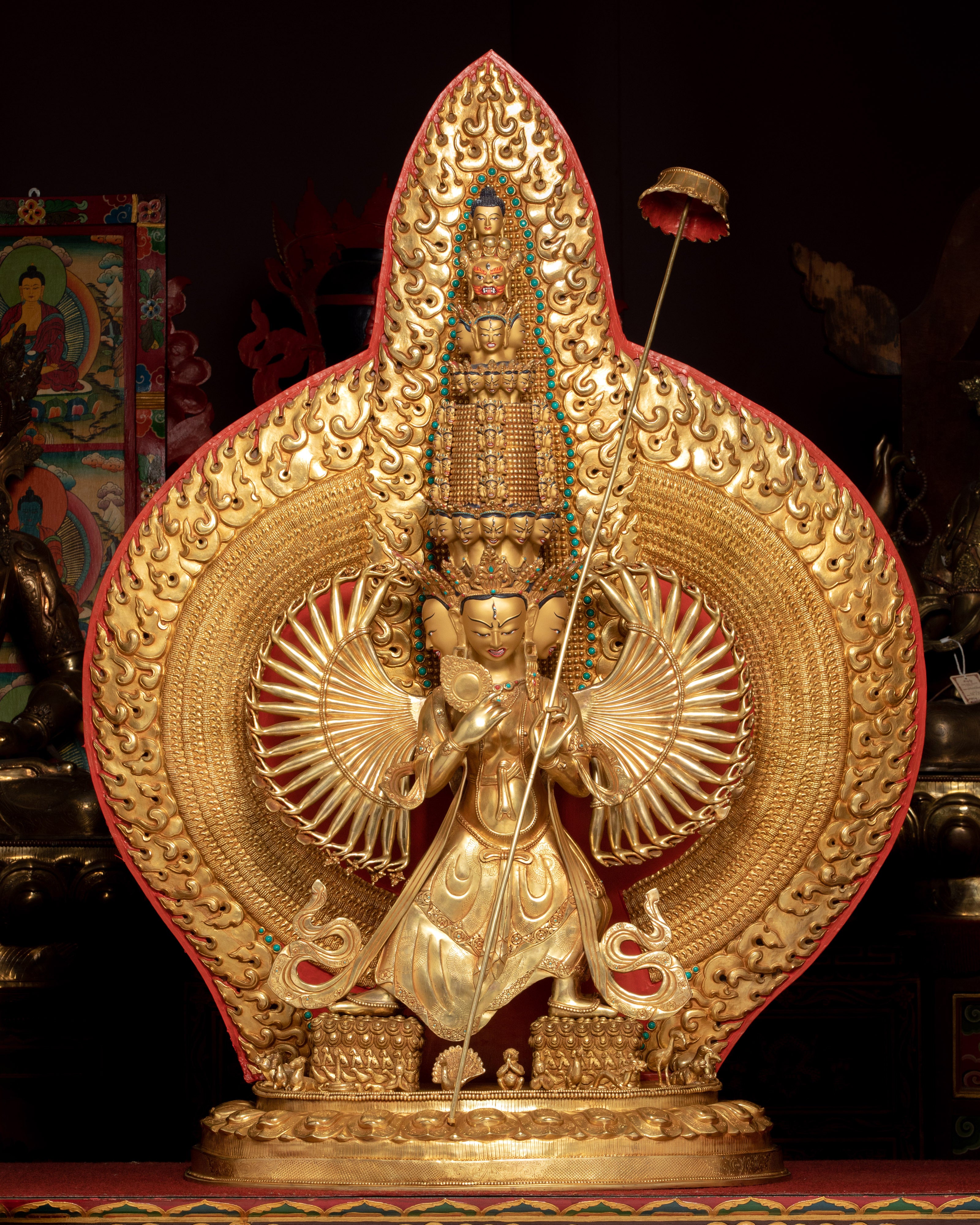 Magnificent 1000 Armed Dukar Statue | Bodhisattva of Protection