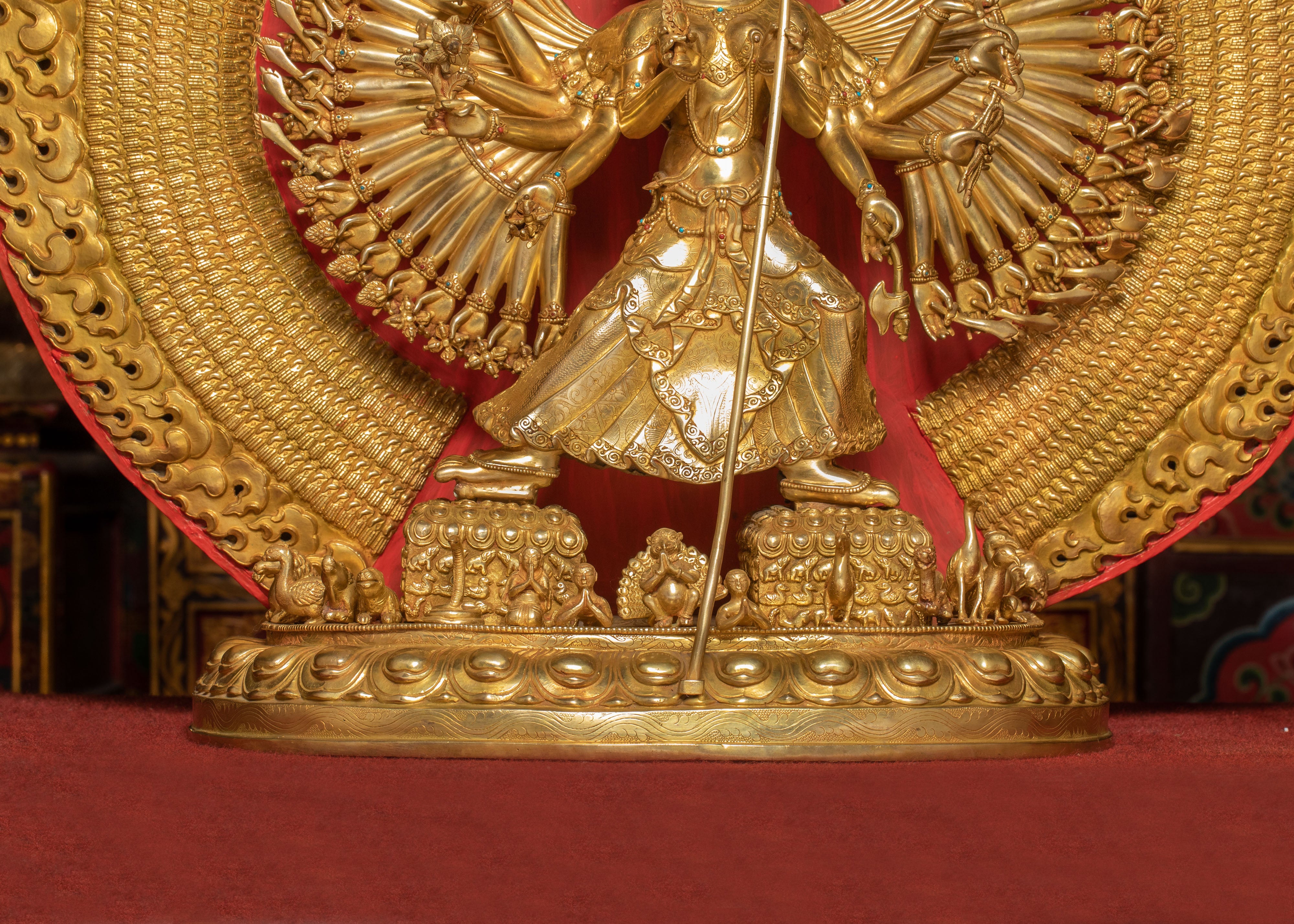 Majestic Life-Size 1000 Armed Dukar Statue | Art of Sitatapatra