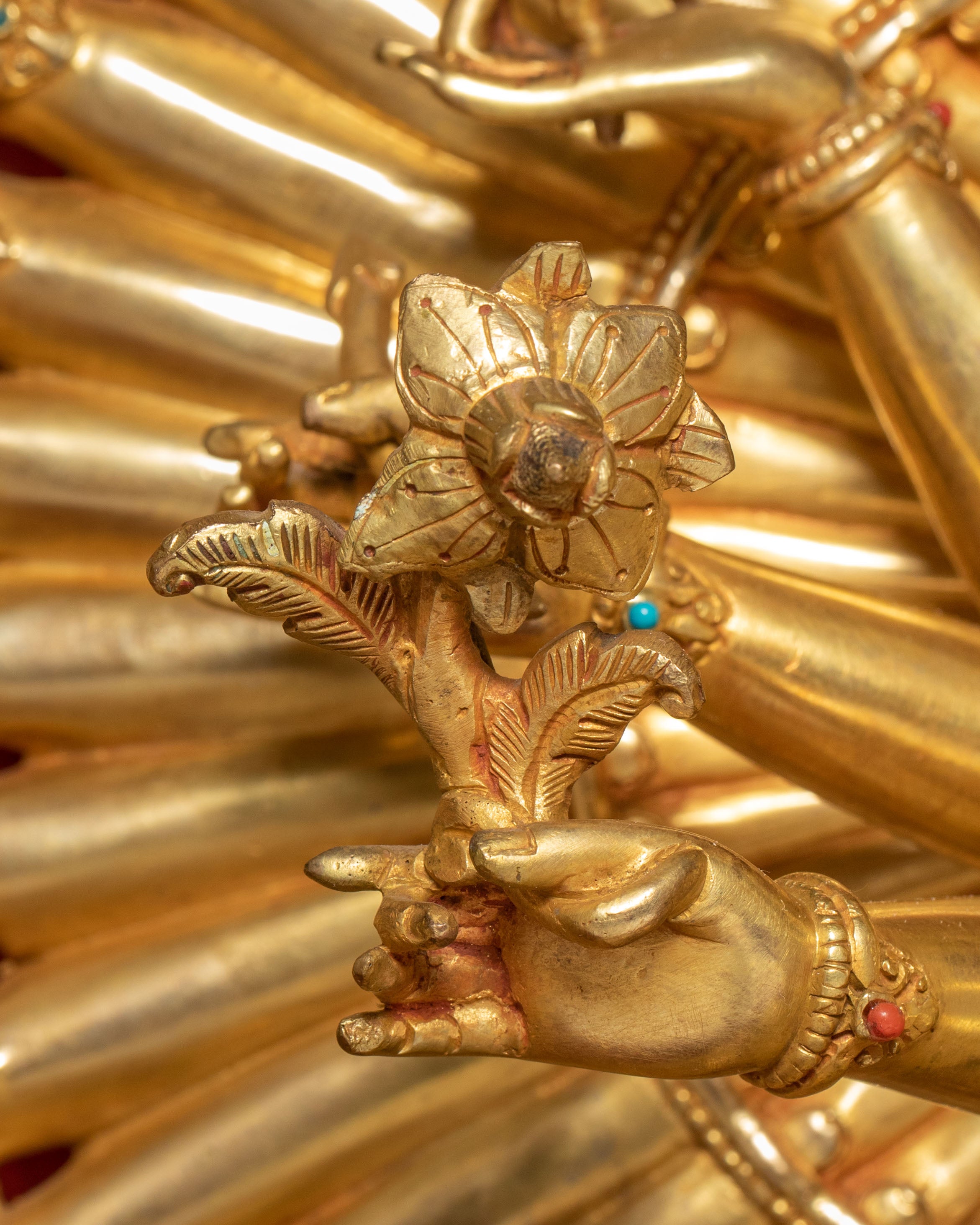 Majestic Life-Size 1000 Armed Dukar Statue | Art of Sitatapatra