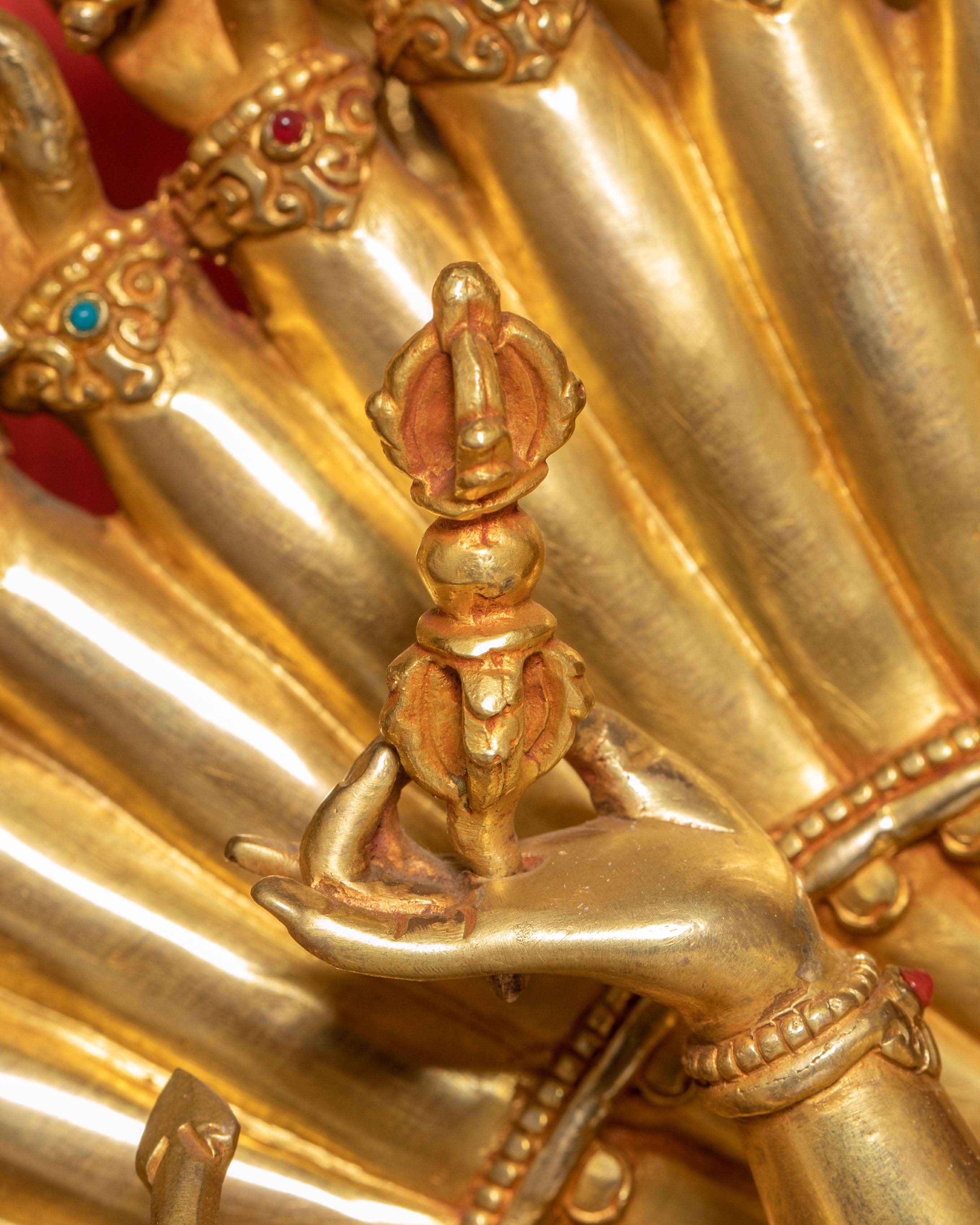 Majestic Life-Size 1000 Armed Dukar Statue | Art of Sitatapatra