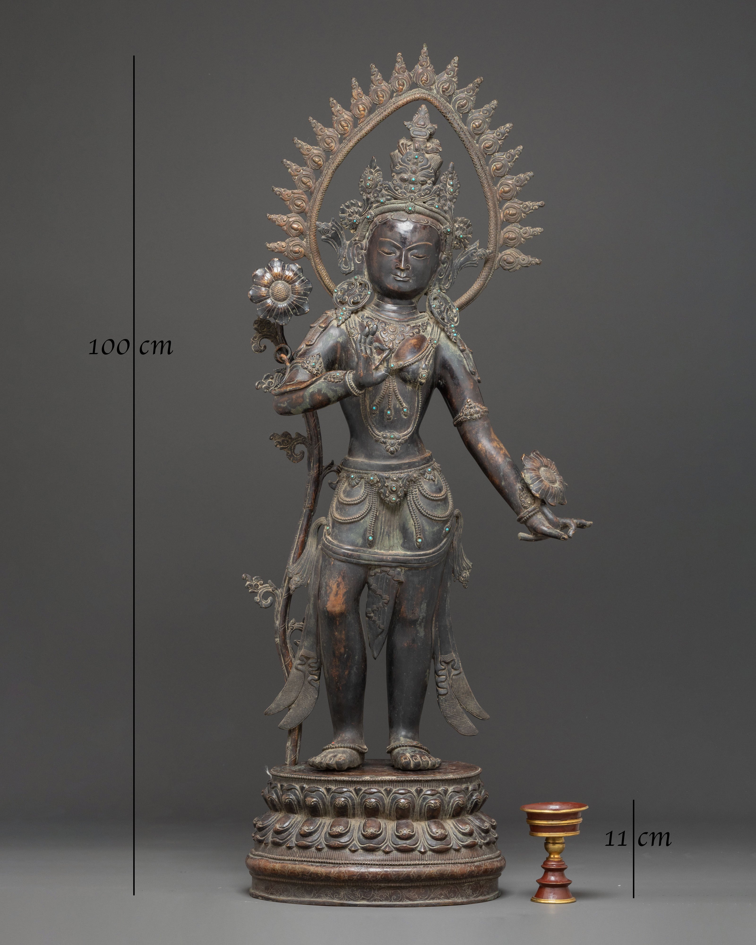Himalayan Standing Tara Artwork | Compassionate Tibetan Deity