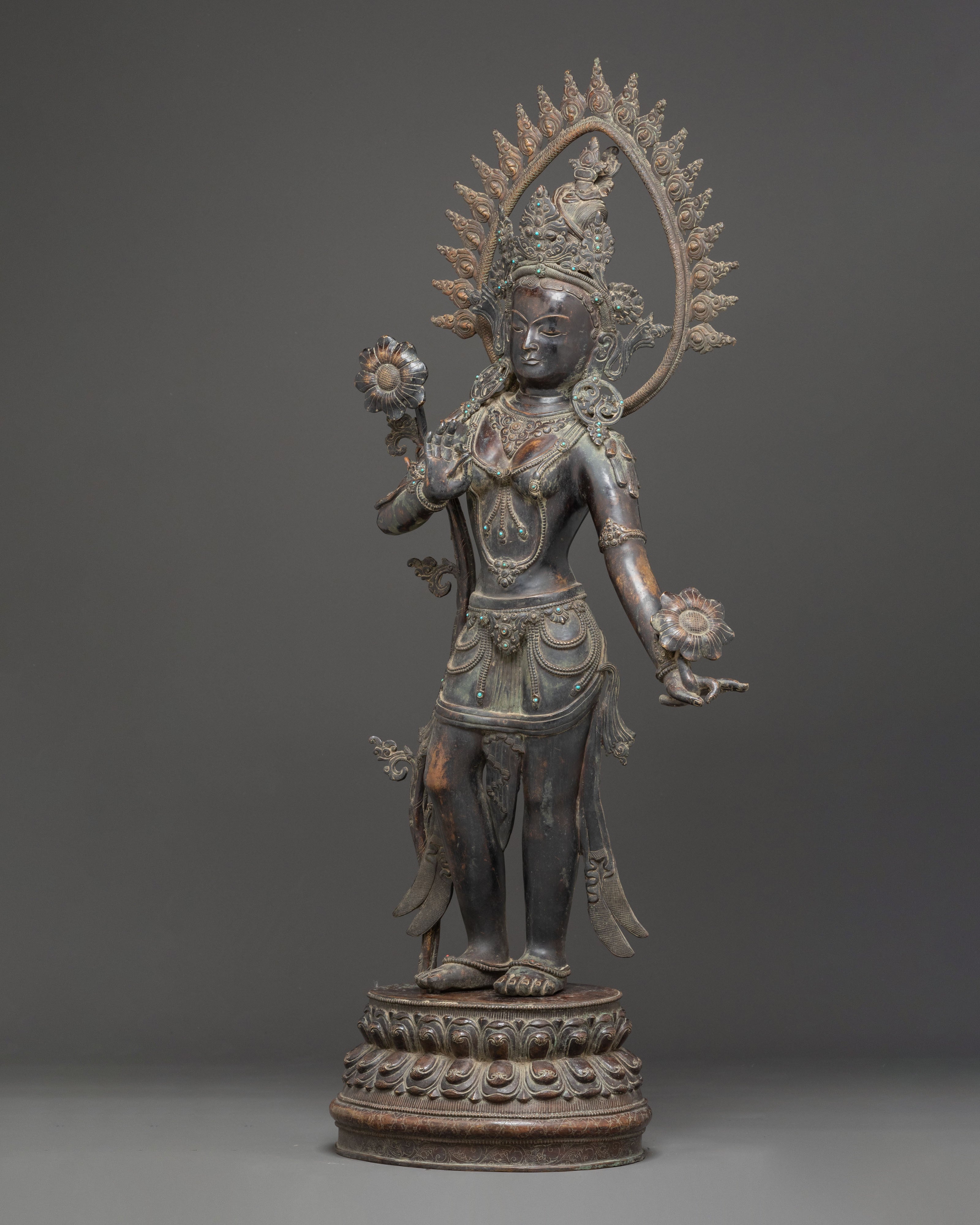 Himalayan Standing Tara Artwork | Compassionate Tibetan Deity
