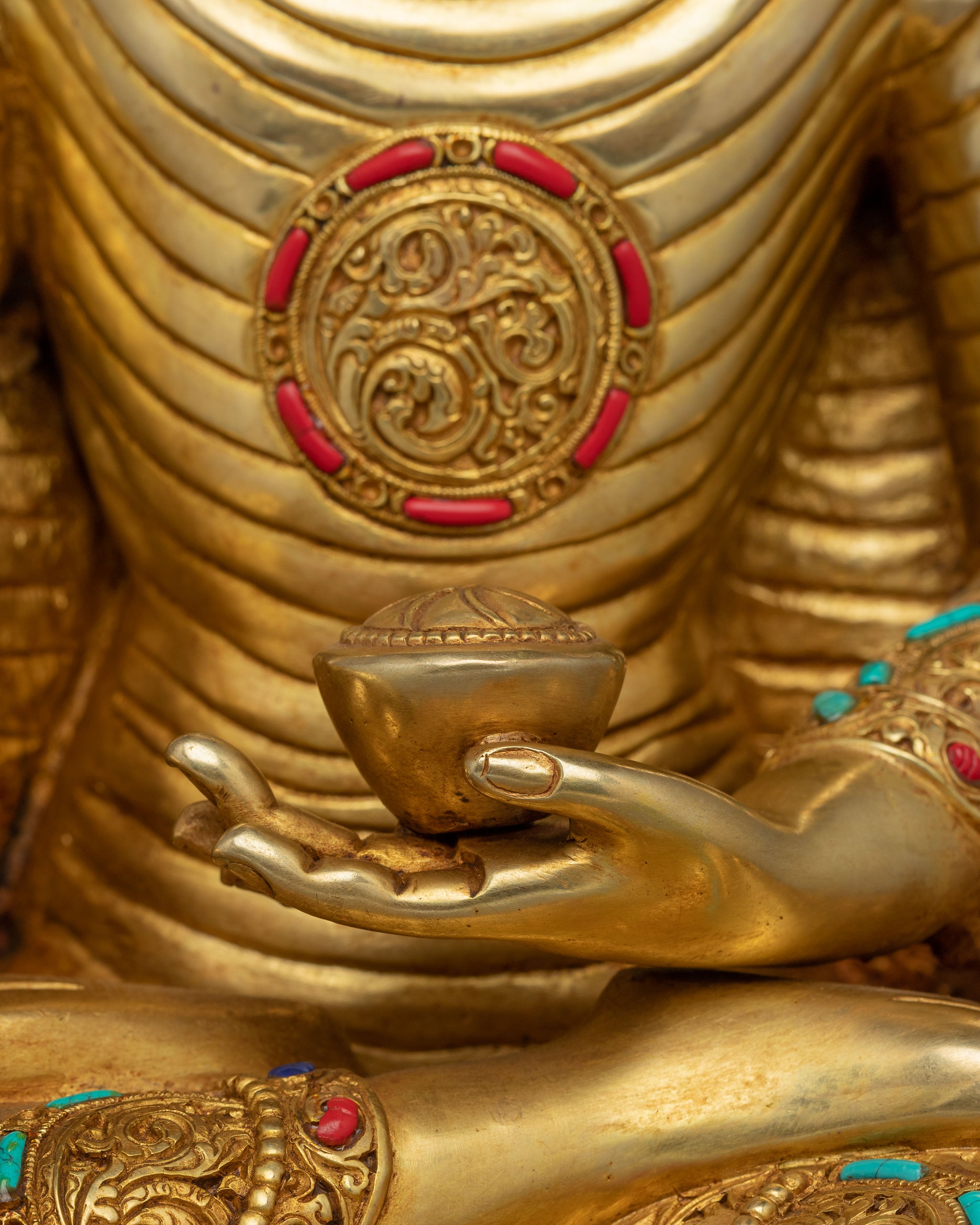 16.5 Inch Shakyamuni Buddha Copper Statue