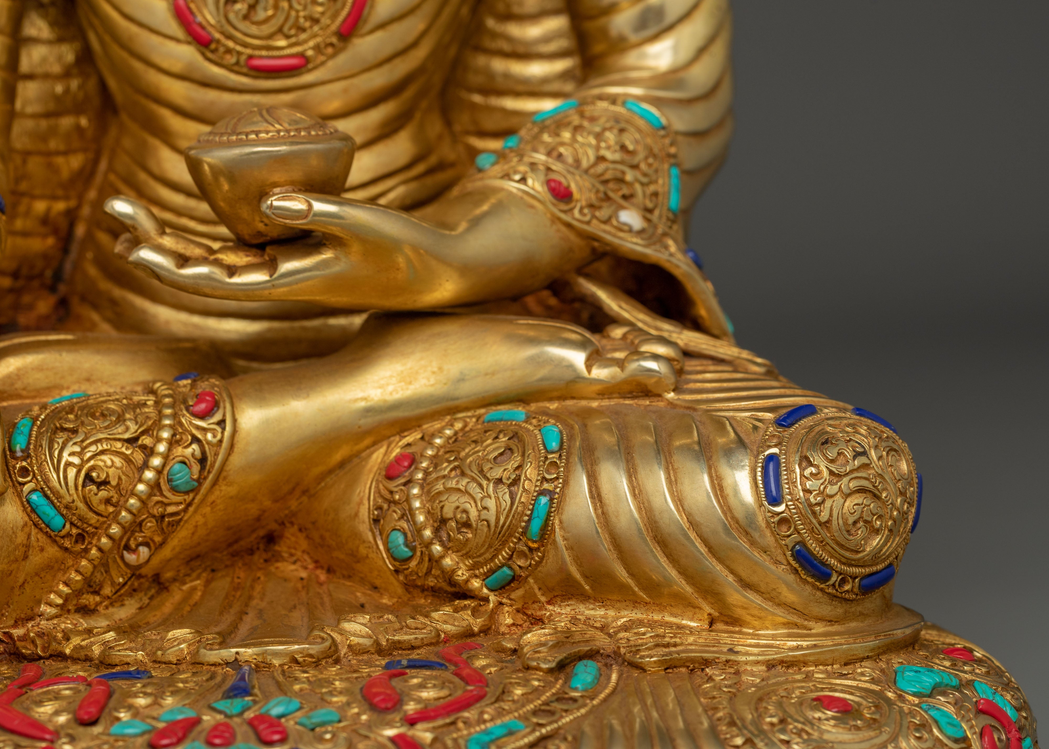 16.5 Inch Shakyamuni Buddha Copper Statue