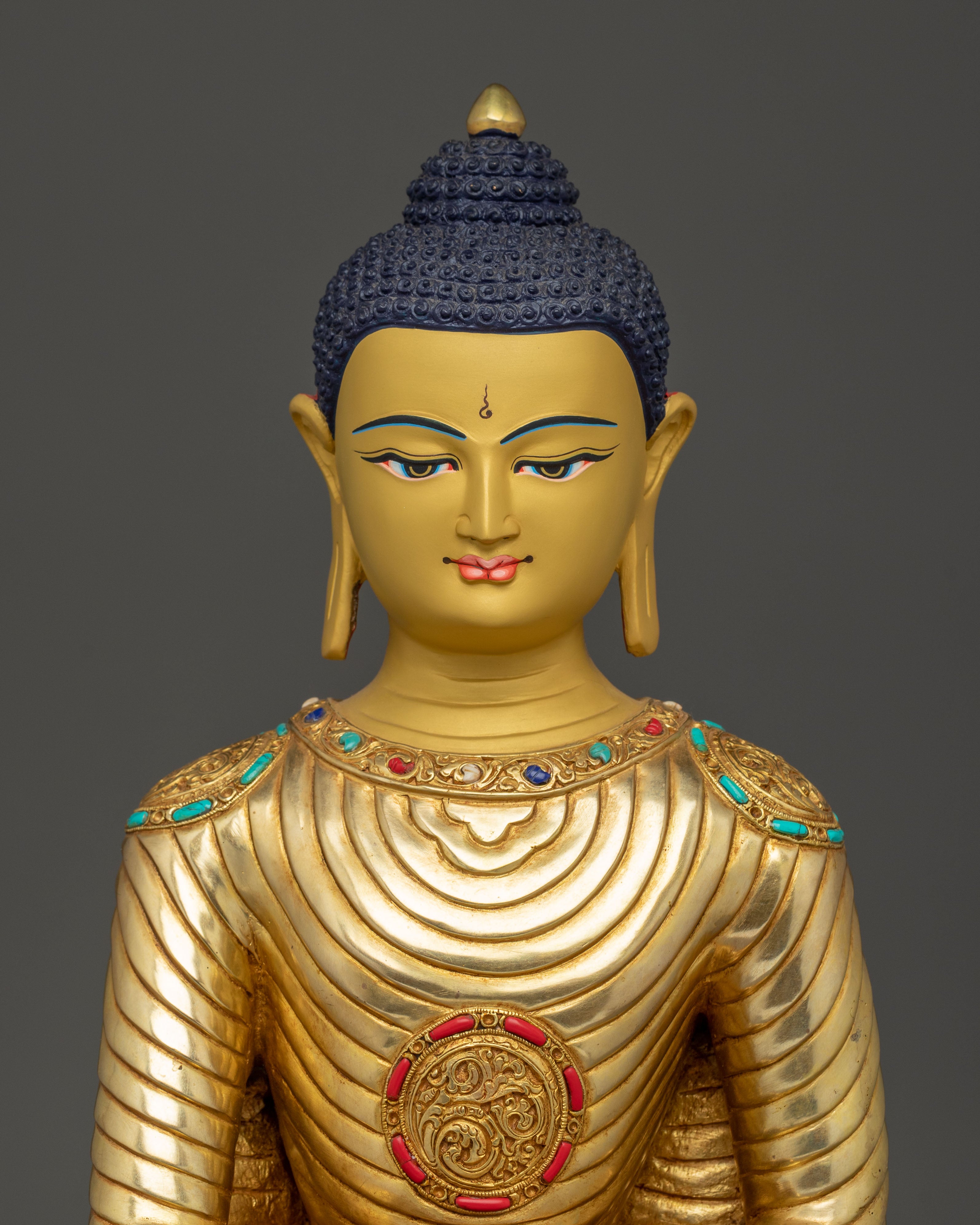 16.5 Inch Shakyamuni Buddha Copper Statue