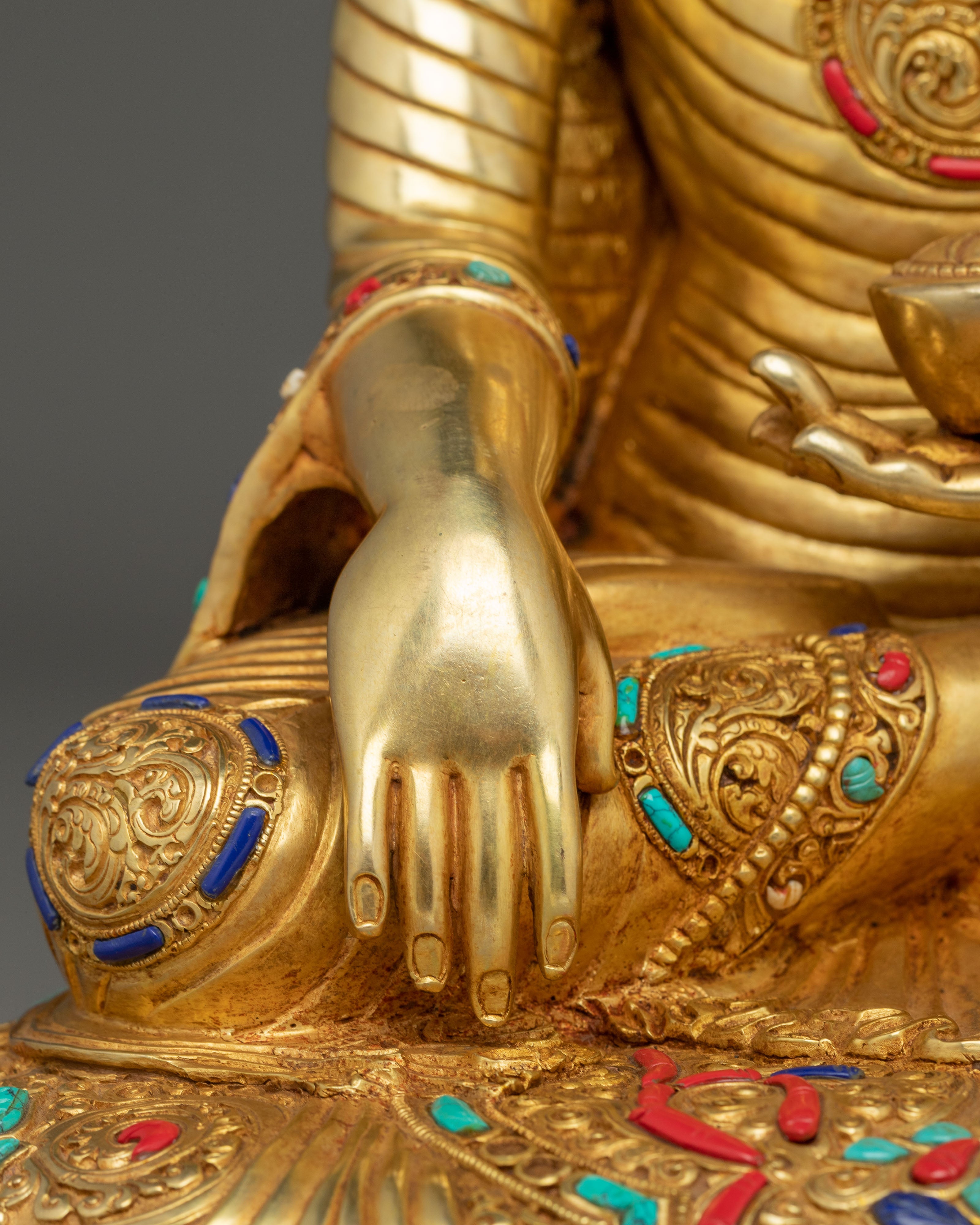 16.5 Inch Shakyamuni Buddha Copper Statue