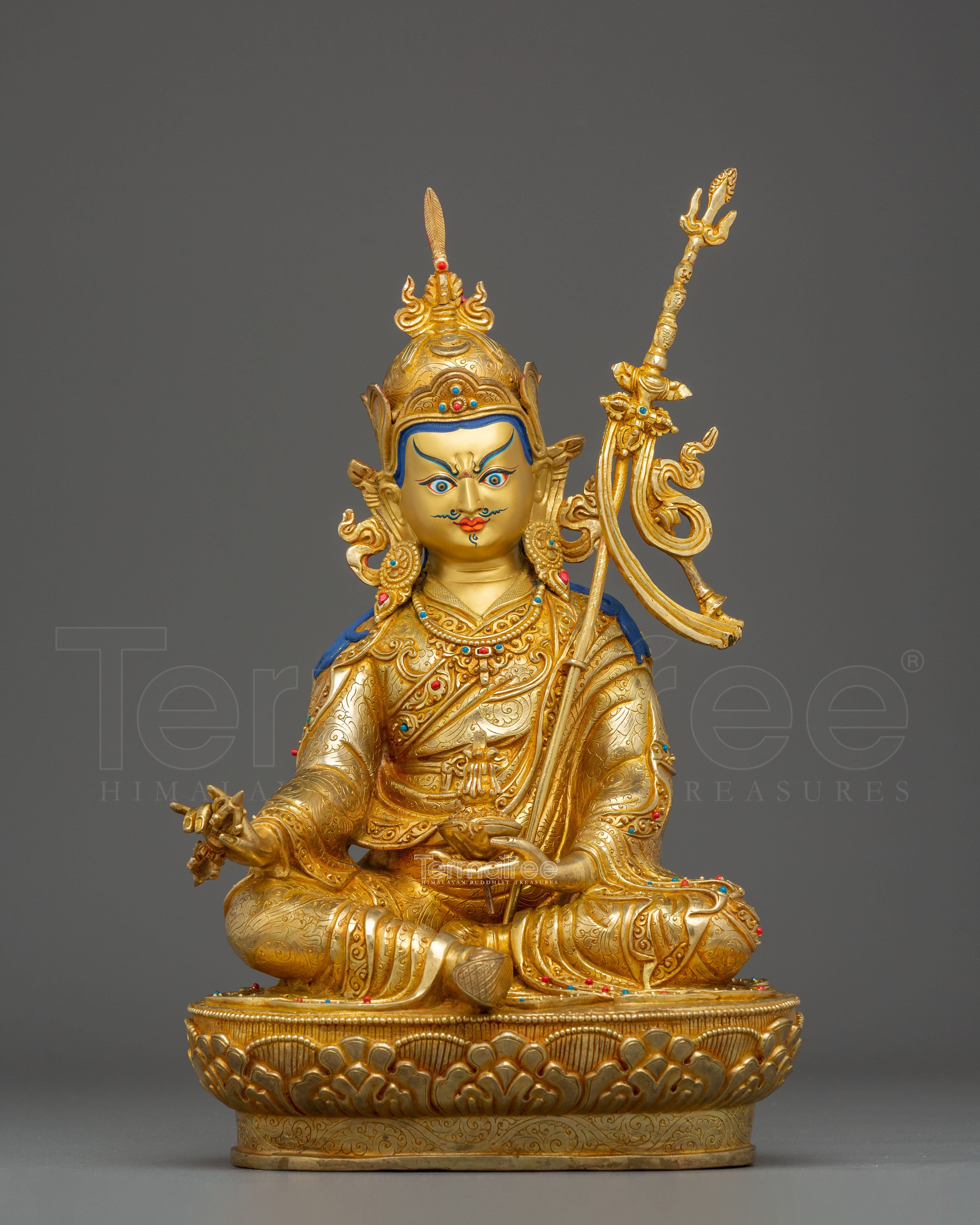14.6 Inch Statue of Guru Rinpoche | Lotus Born Guru